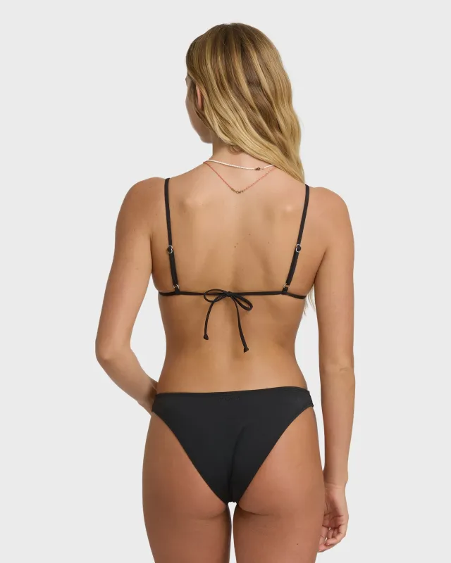 Sol Searcher Hike Medium Bikini Bottom - Black Pebble sold by Billabong