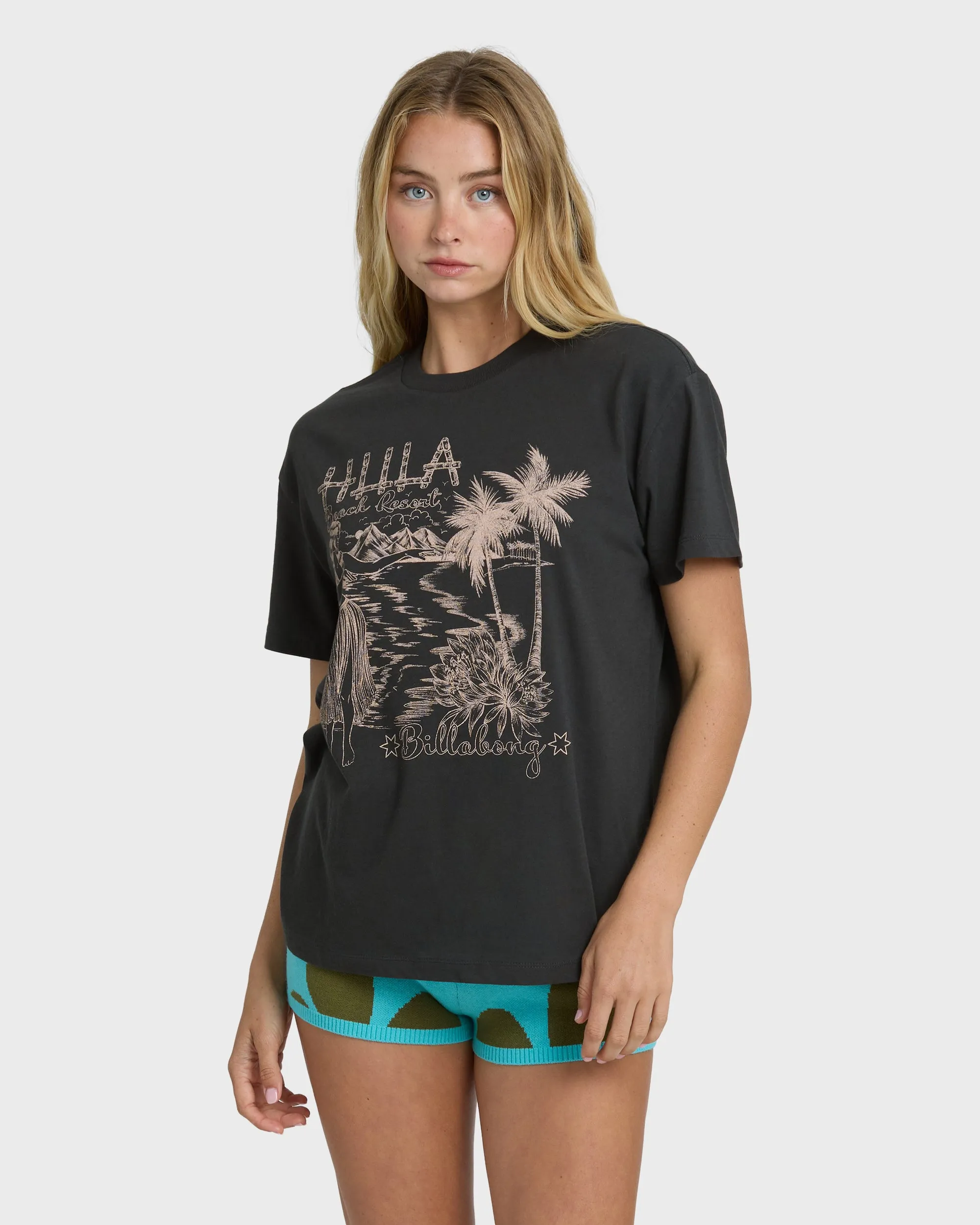 Vacay Wonder Short Sleeve Tee - Off Black sold by Billabong