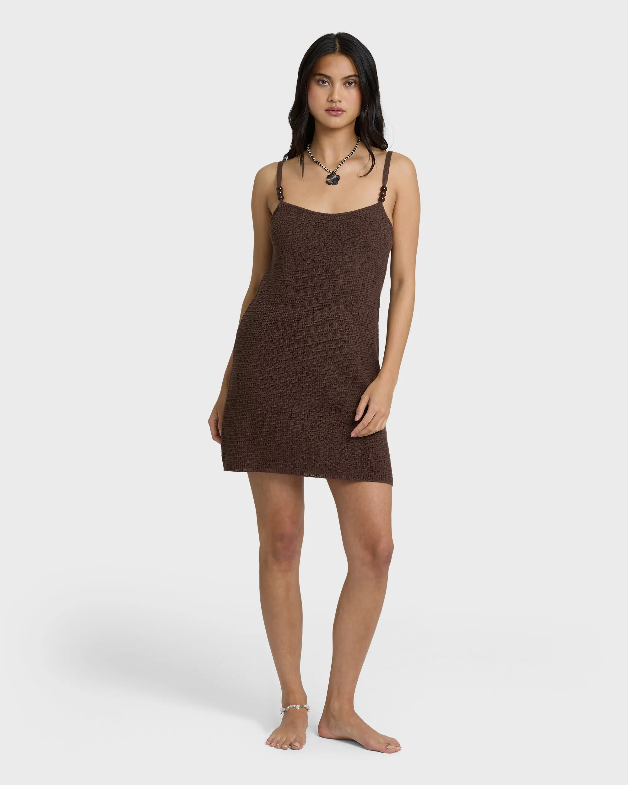 You Stunner Knit Mini Dress - Teak sold by Billabong product image thumbnail 3