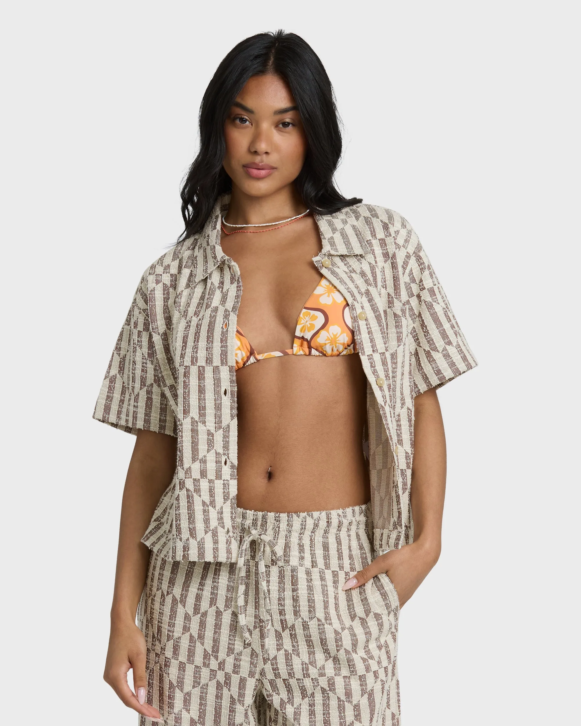 Vivid Wave Short Sleeve Top - Teak sold by Billabong product image thumbnail 2