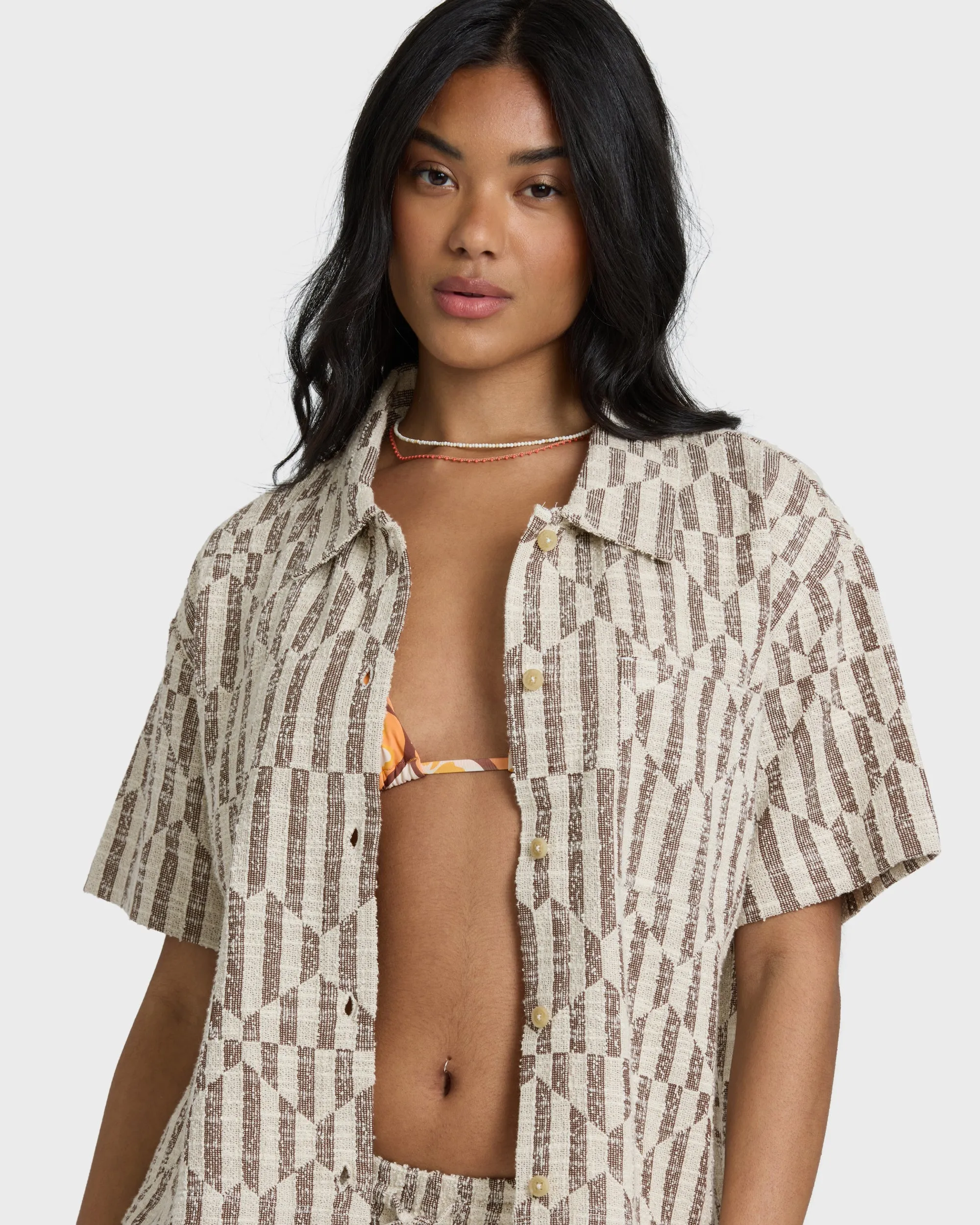 Vivid Wave Short Sleeve Top - Teak sold by Billabong product image thumbnail 3