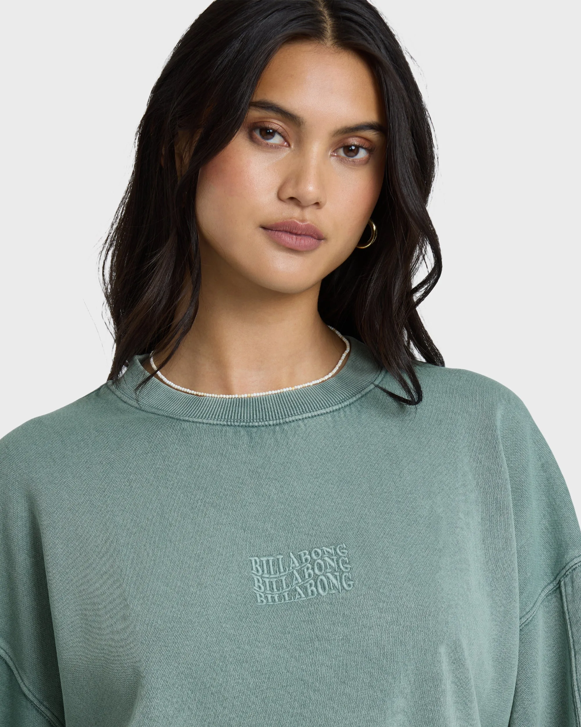 Bleached Out Kendal Crewneck Sweatshirt - Blue Mist sold by Billabong product image thumbnail 2