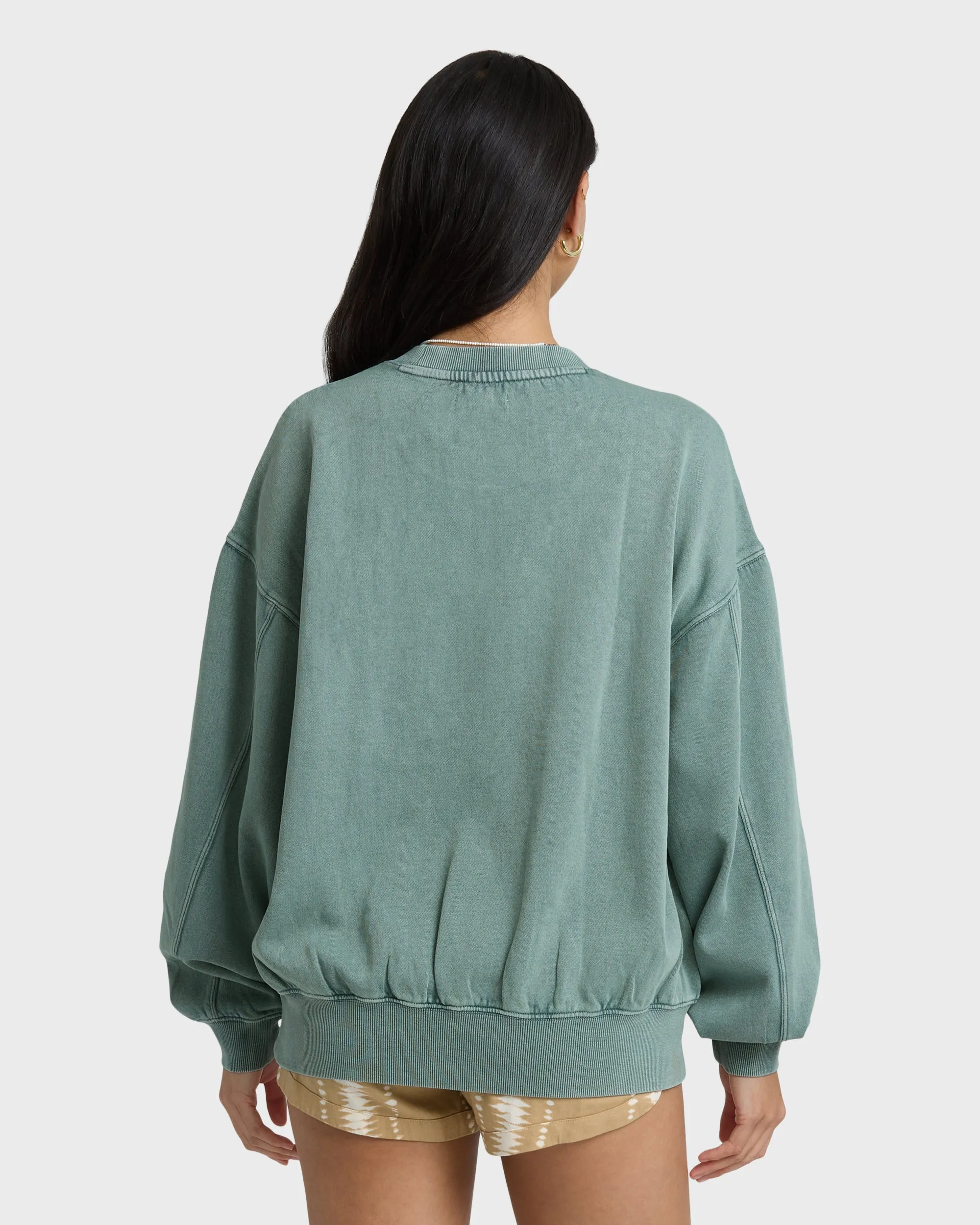 Bleached Out Kendal Crewneck Sweatshirt - Blue Mist sold by Billabong product image thumbnail 5