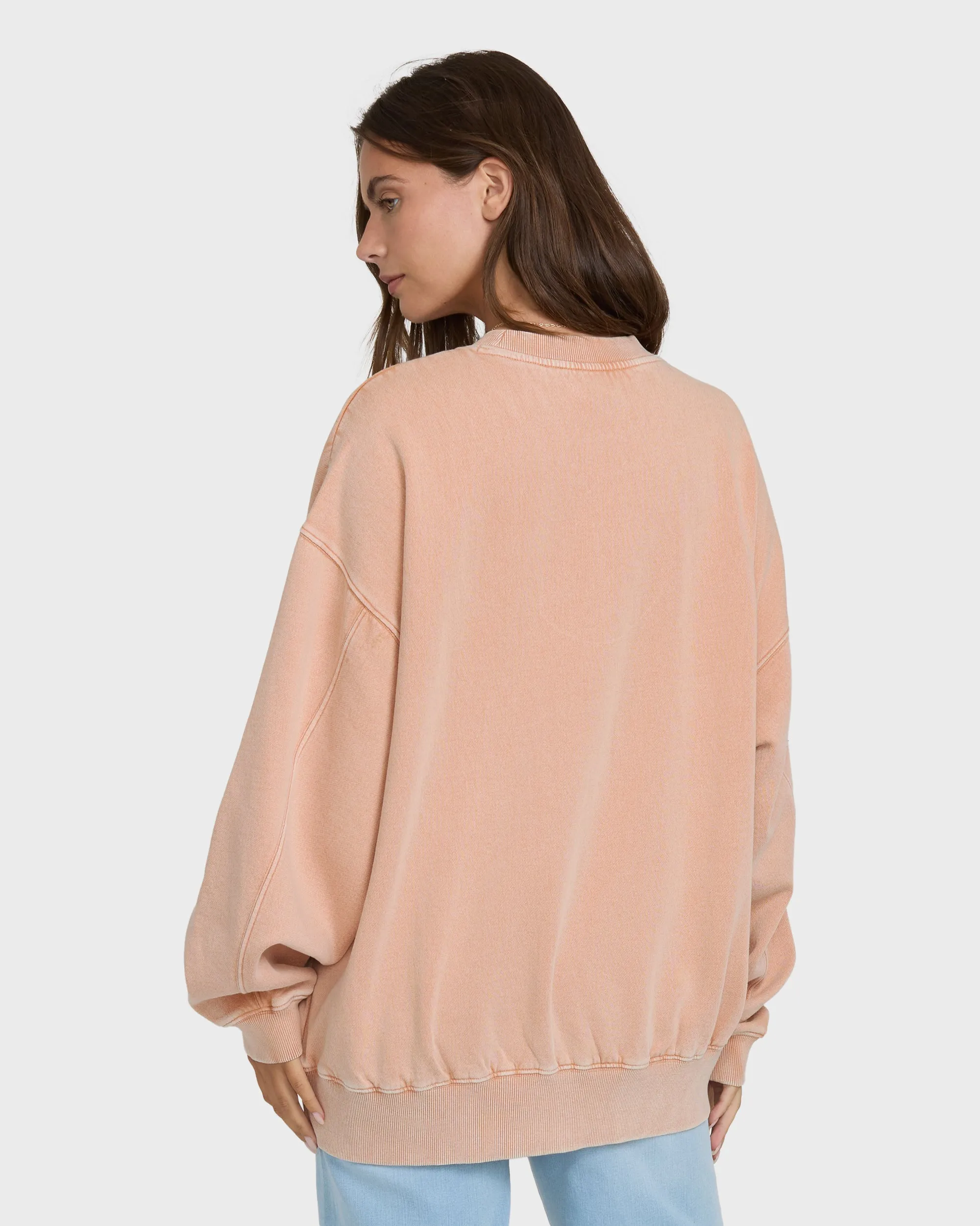 Bleached Out Kendal Crewneck Sweatshirt - Caramel Cafe sold by Billabong product image thumbnail 5