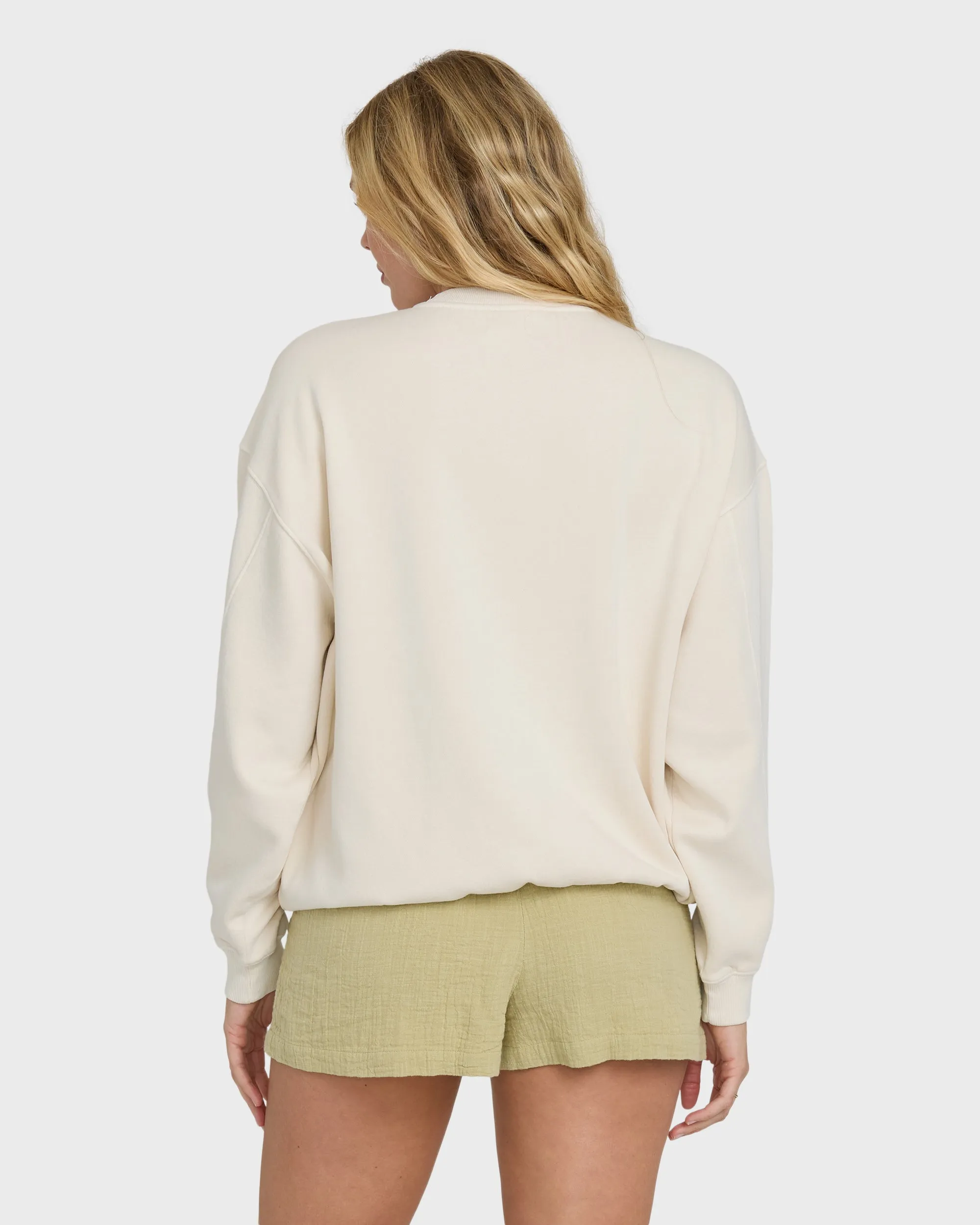 Bleached Out Kendal Crewneck Sweatshirt - Vanilla sold by Billabong product image thumbnail 5