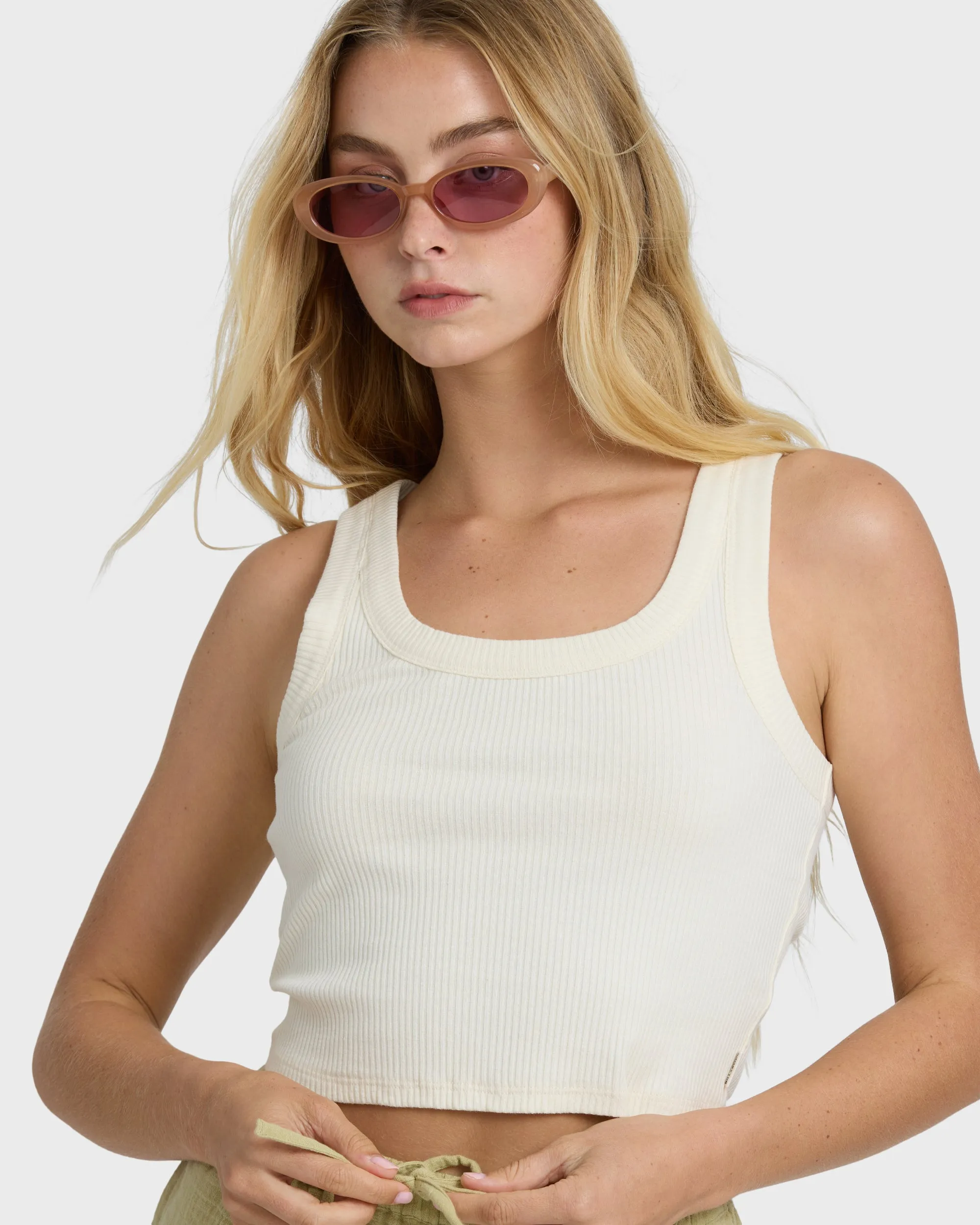 Rerun Knit Tank - White Cap sold by Billabong product image thumbnail 2