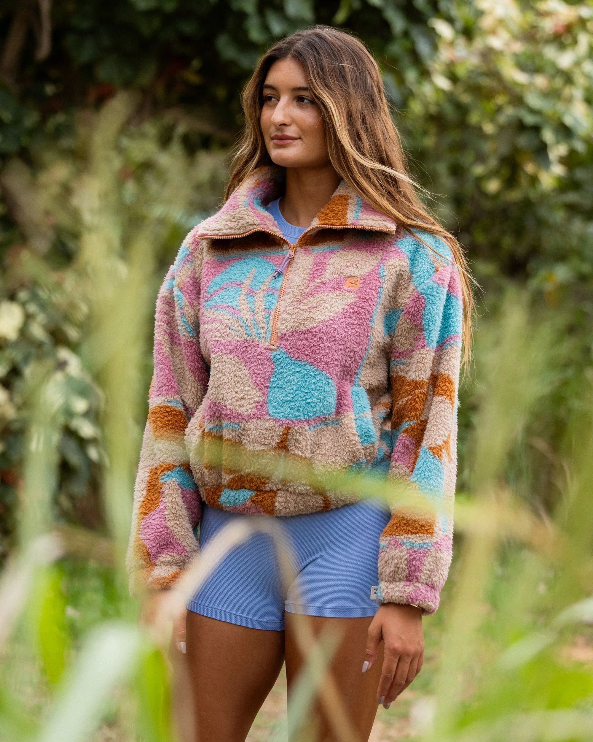 A/Div Barra Half Zip Sherpa Fleece - Oatmeal sold by Billabong product image thumbnail 2