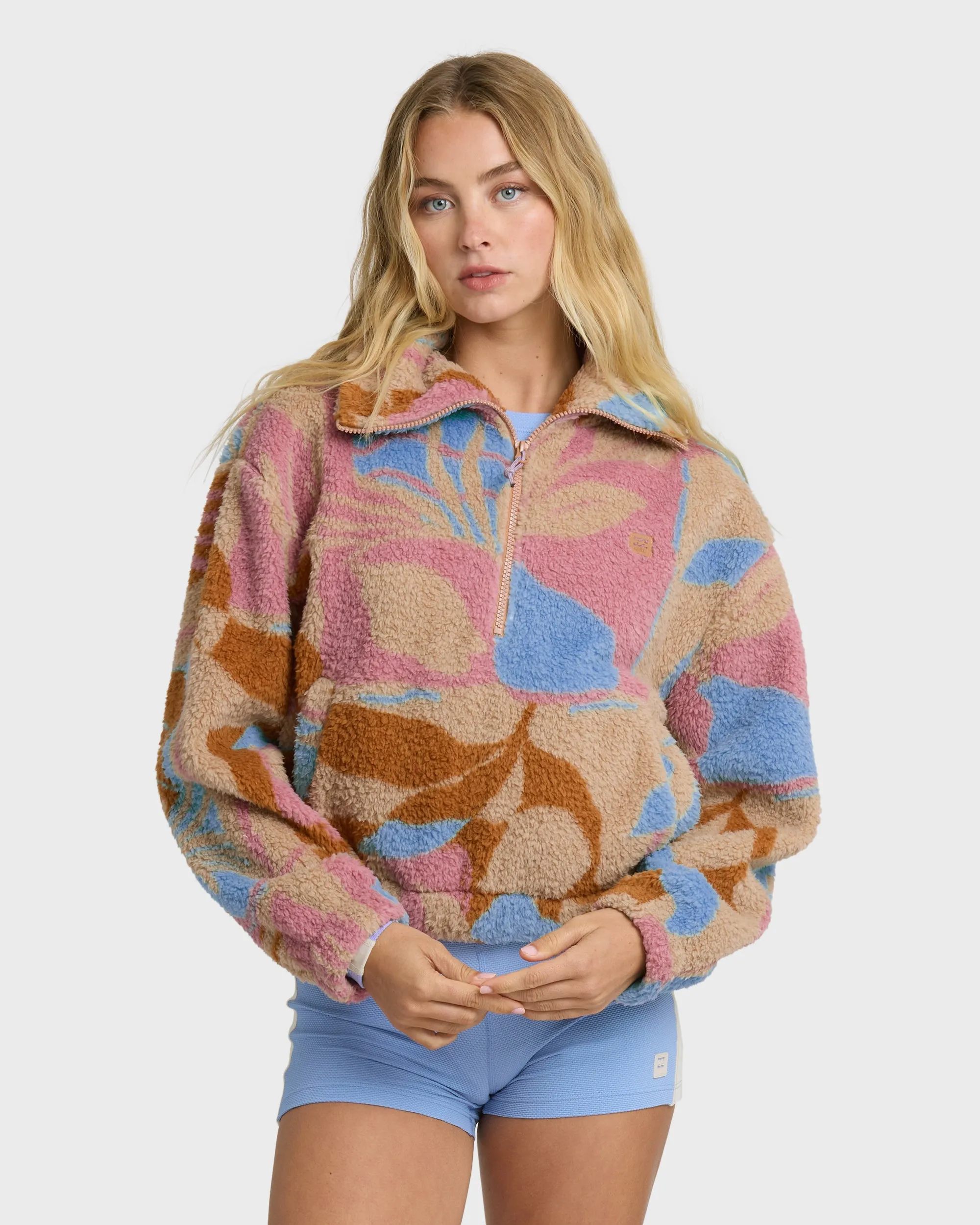 A/Div Barra Half Zip Sherpa Fleece - Oatmeal sold by Billabong product image thumbnail 3