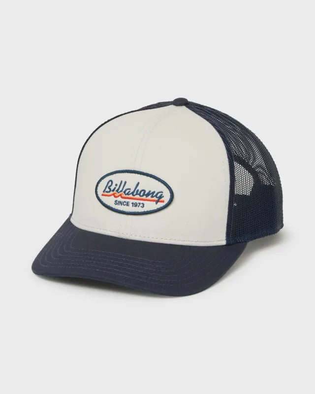 Walled Trucker Hat - Navy/White sold by Billabong