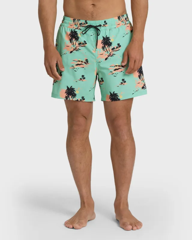 Lineup Layback Trunks - Lime Green made by Billabong