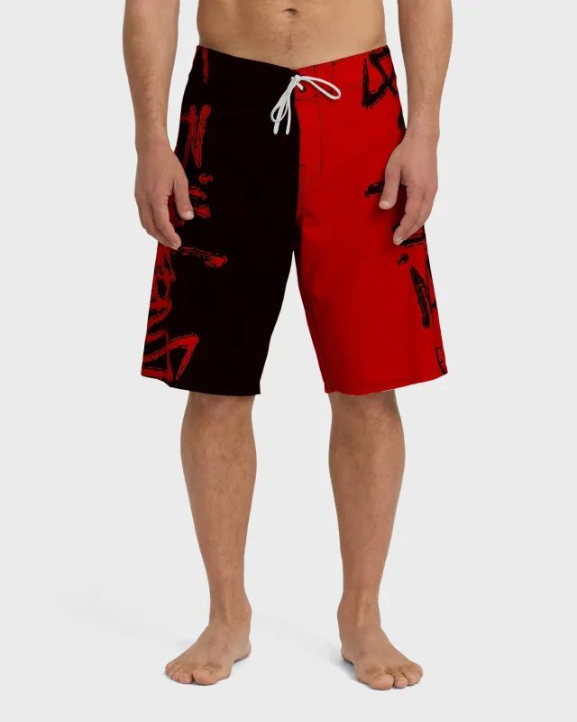 Inverted Pro Boardshorts - Red sold by Billabong