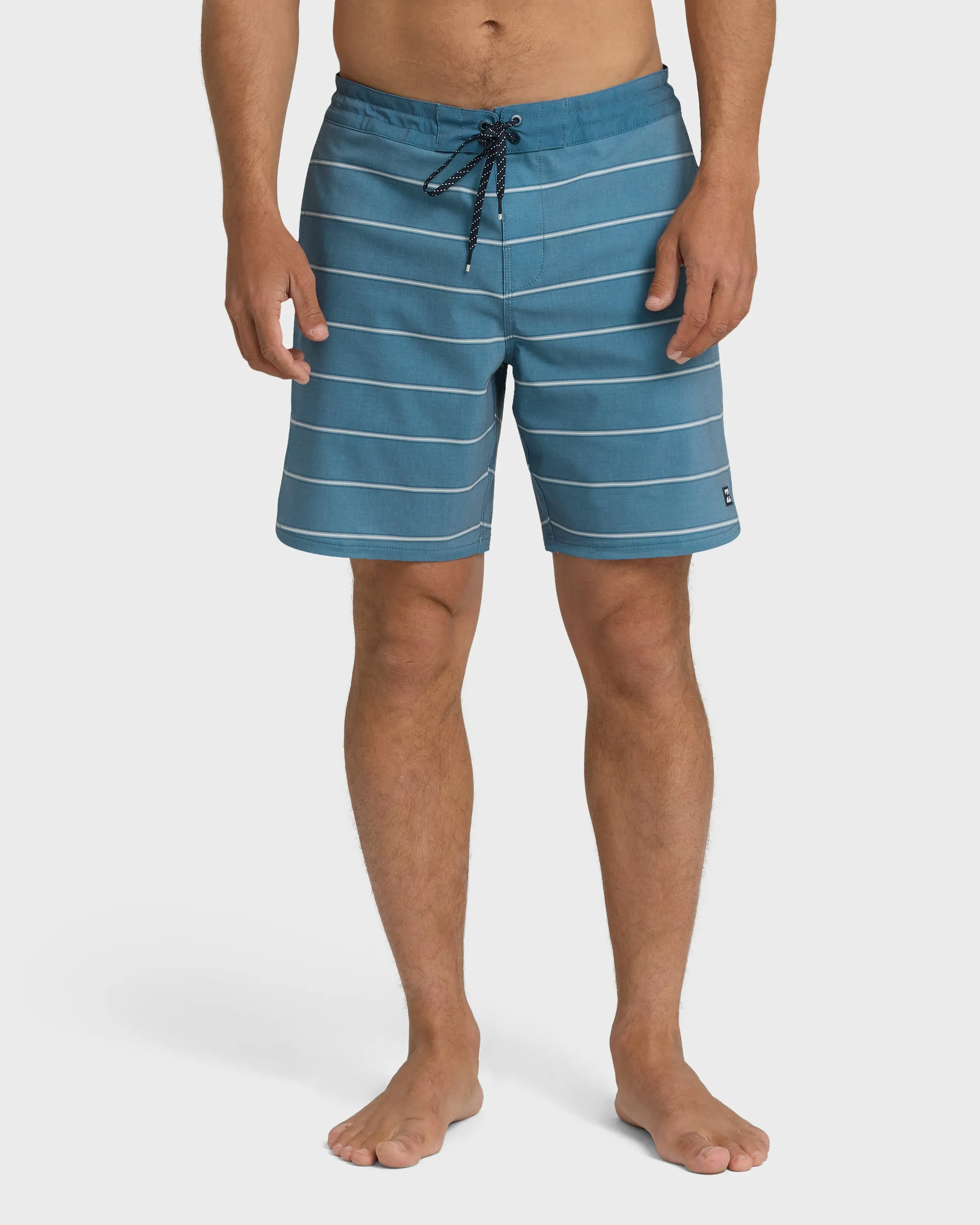 73 Lo Tide 18" Boardshorts - Real Teal Stripe - Real Teal sold by Billabong