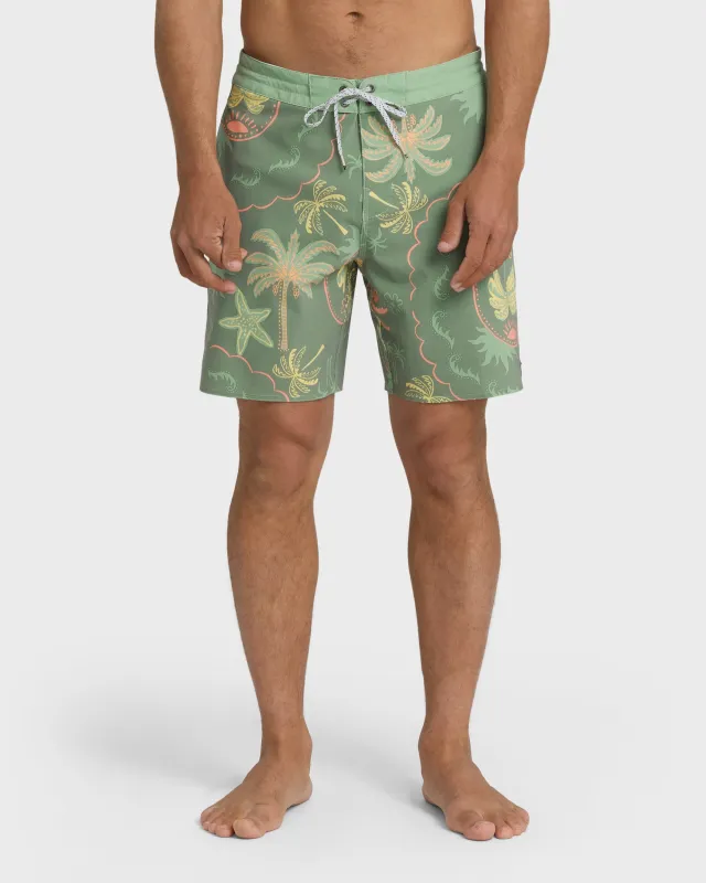Good Times Lo Tide Boardshorts - Sea Spray sold by Billabong