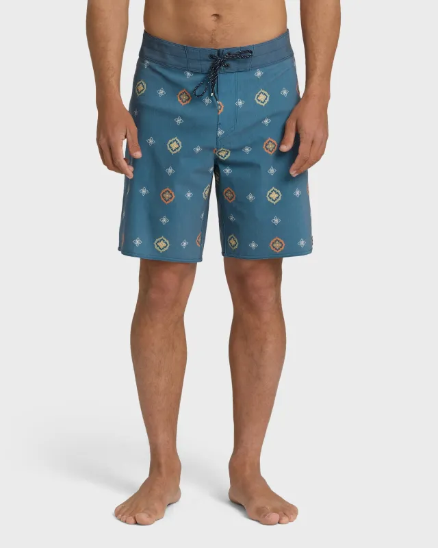 Sundays Pro 19" Boardshorts - Real Teal Multi - Real Teal made by Billabong