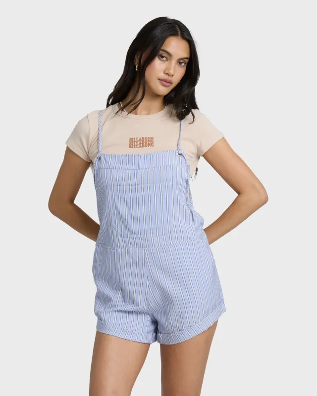 Wild Pursuit Yarn-Dyed Overalls - Twilight Blue sold by Billabong