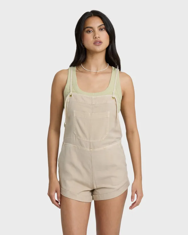 Wild Pursuit Overalls - Oatmeal sold by Billabong
