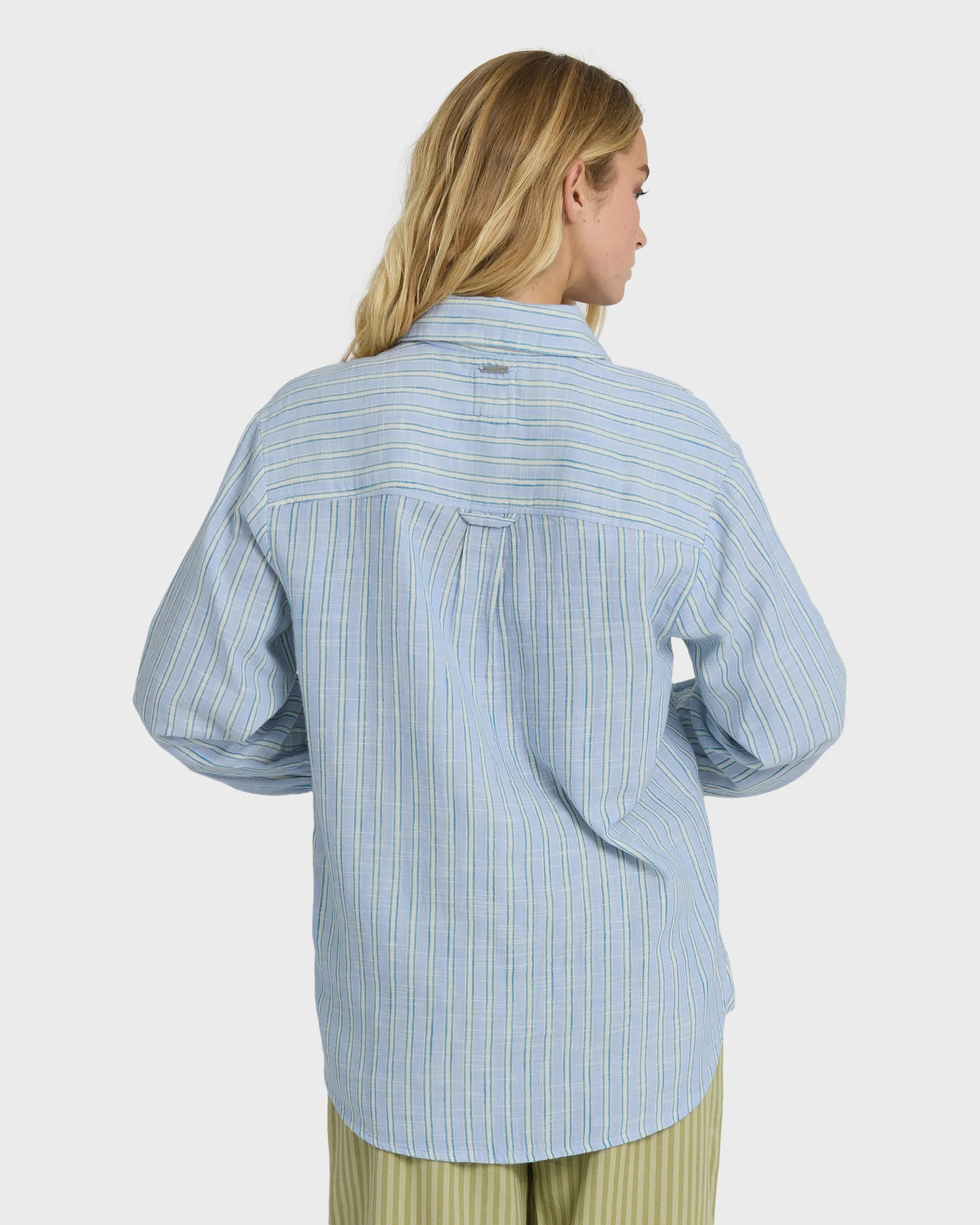 Wanderer Long Sleeve Woven Top - Twilight Blue sold by Billabong product image thumbnail 5