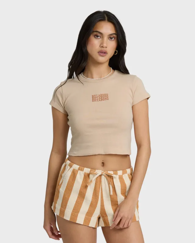 Triple Stacked Short Sleeve T-Shirt - Oatmeal made by Billabong