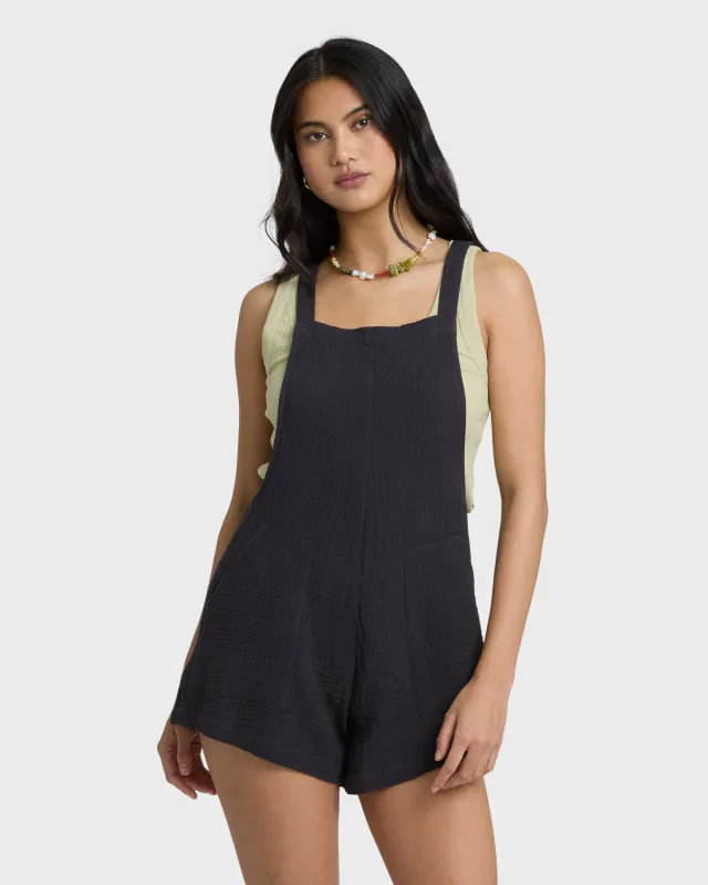 Beach Crush Overalls - Black Sands sold by Billabong