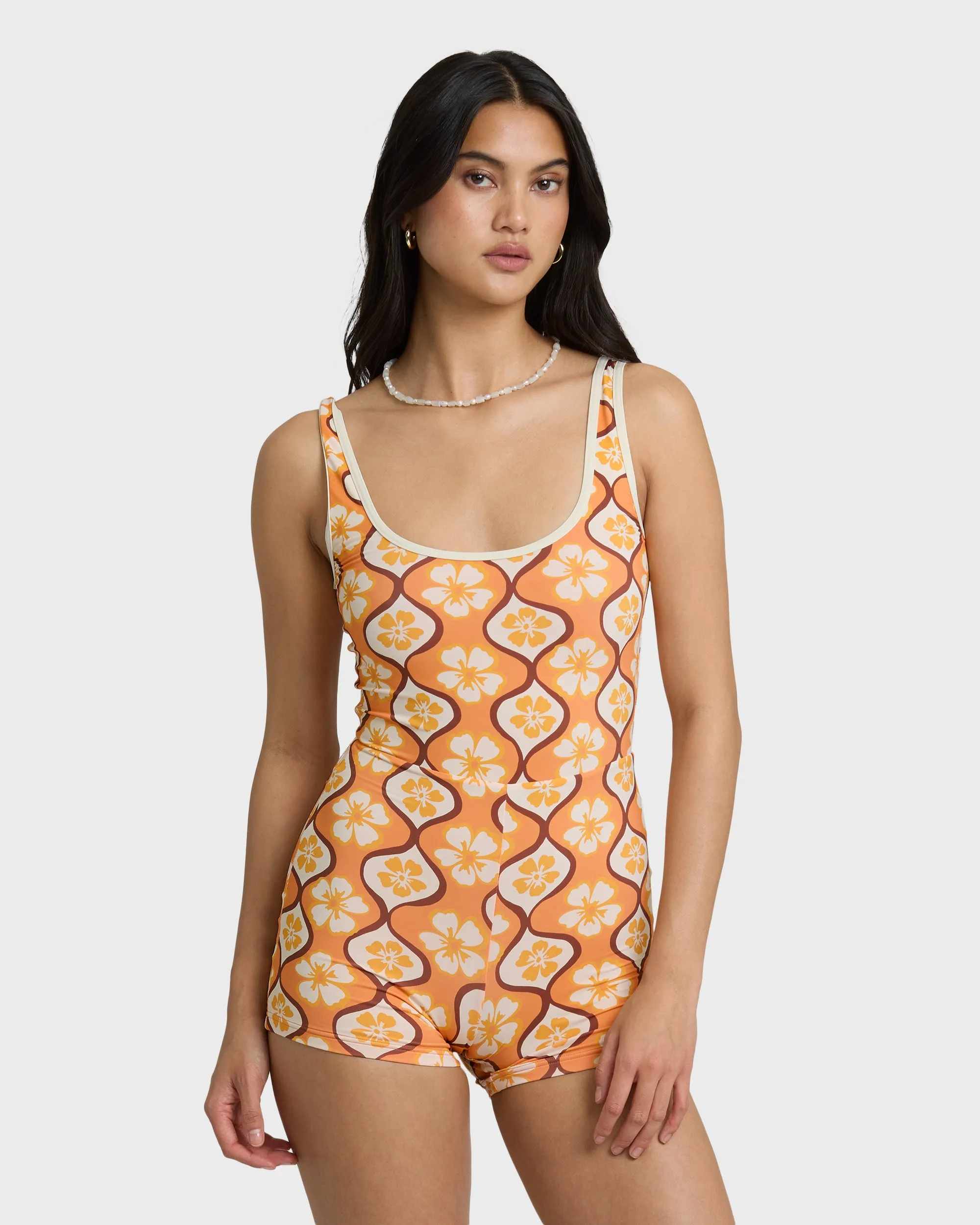 Sol Groove Retro Surf Suit - Tangerine sold by Billabong