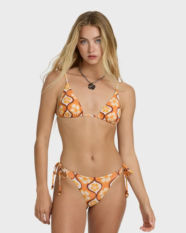 Sol Groove Tall Slide Triangle Bikini Top - Tangerine sold by Billabong