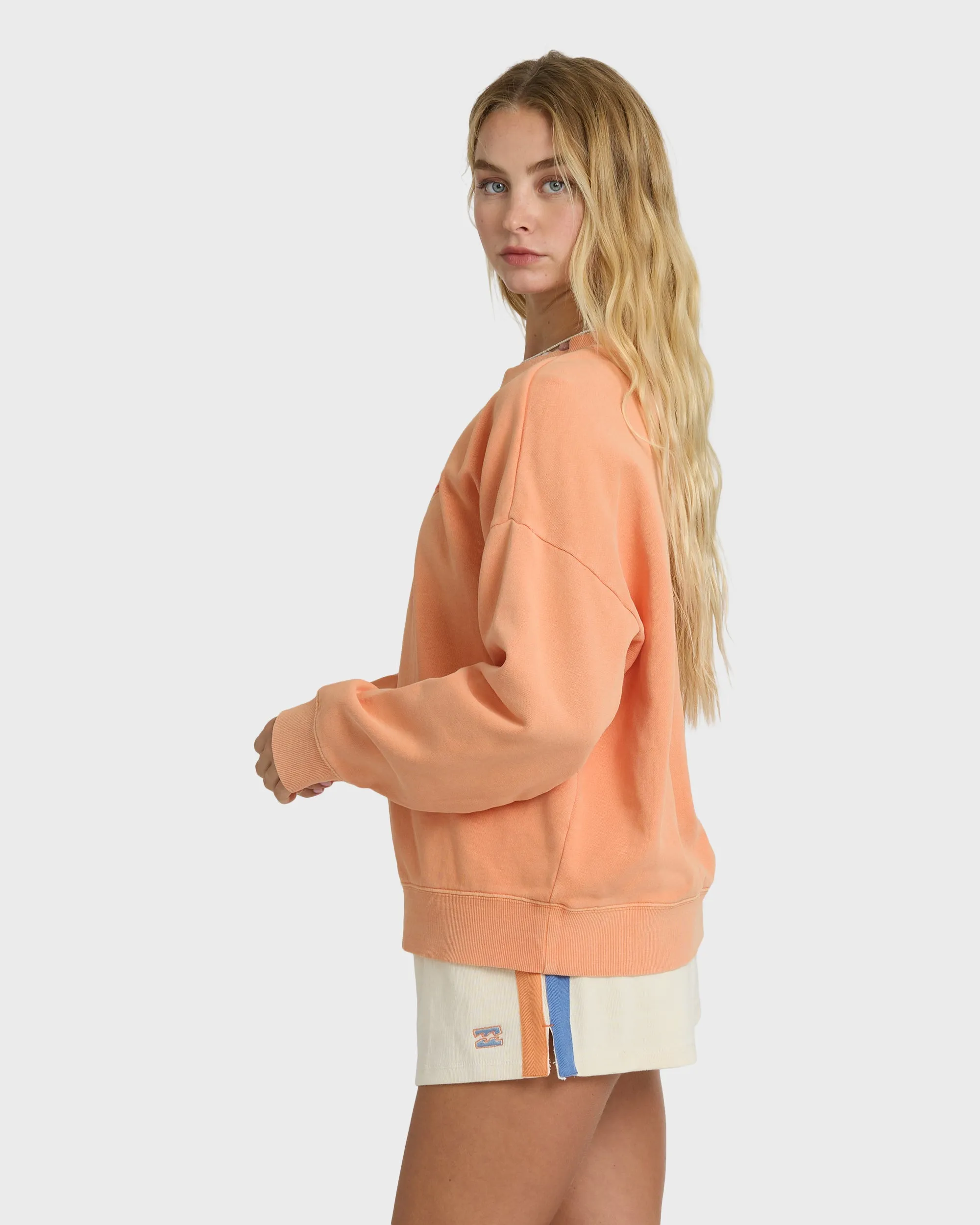 Echo Crewneck Sweatshirt - Tangerine sold by Billabong product image thumbnail 3