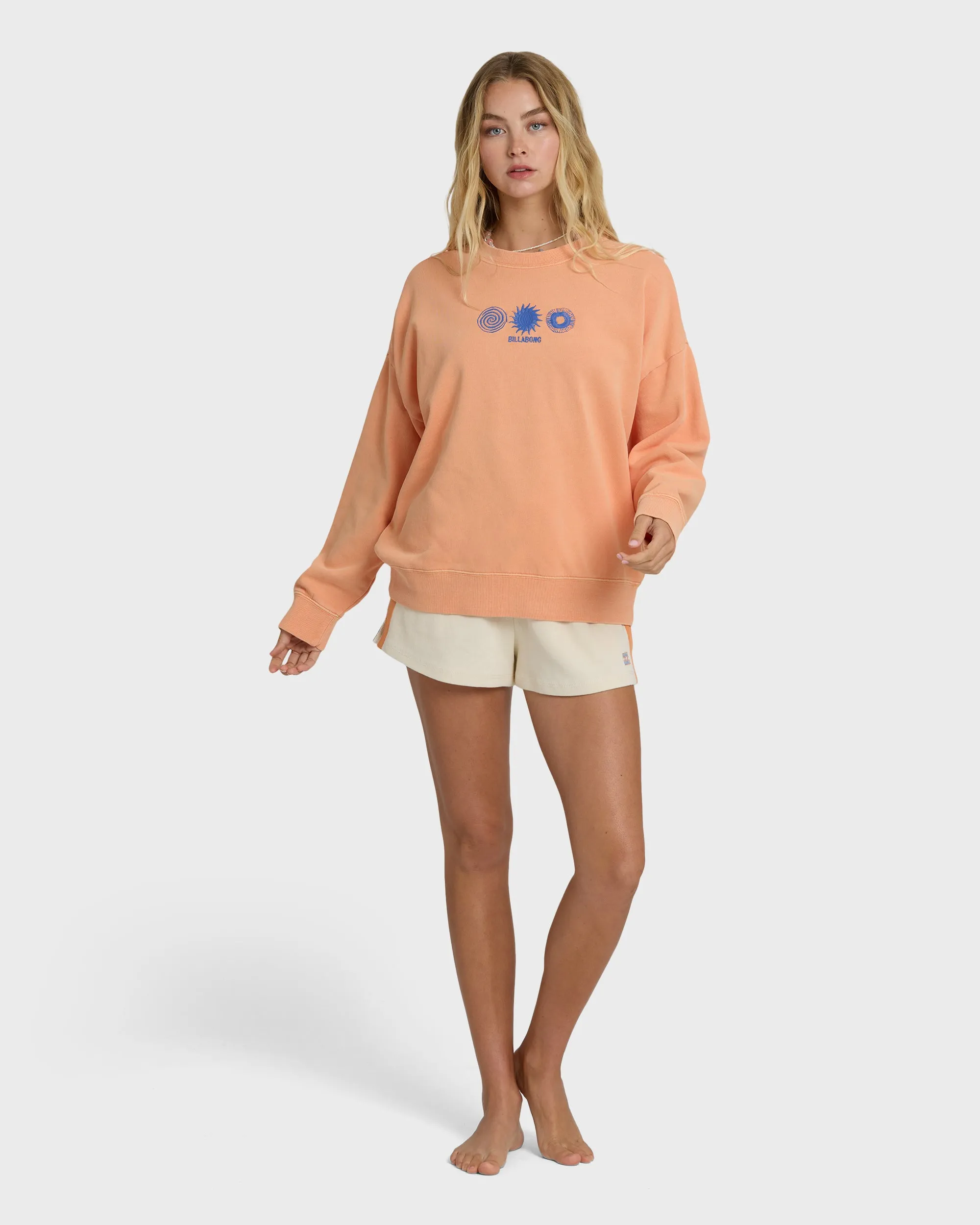 Echo Crewneck Sweatshirt - Tangerine sold by Billabong product image thumbnail 4
