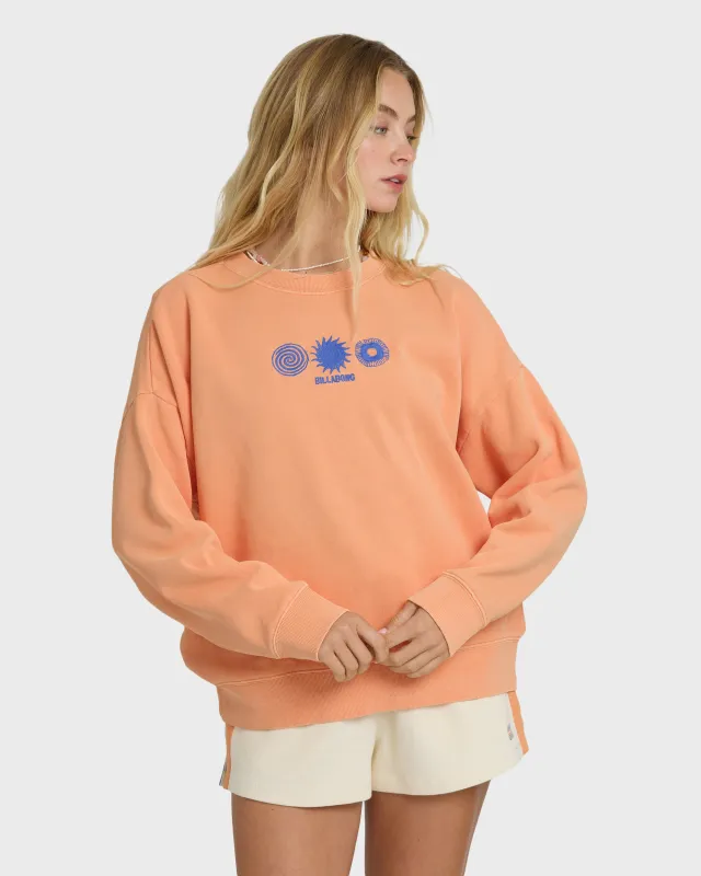 Echo Crewneck Sweatshirt - Tangerine sold by Billabong