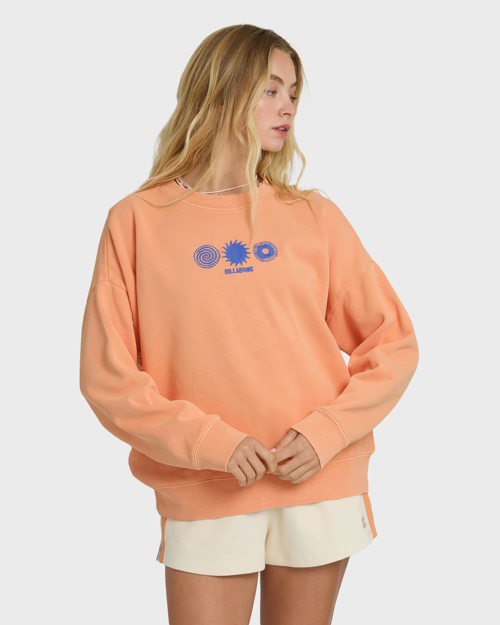 Echo Crewneck Sweatshirt - Tangerine sold by Billabong