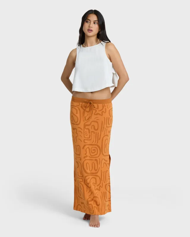 Vacation Dreams Skirt - Tangerine sold by Billabong