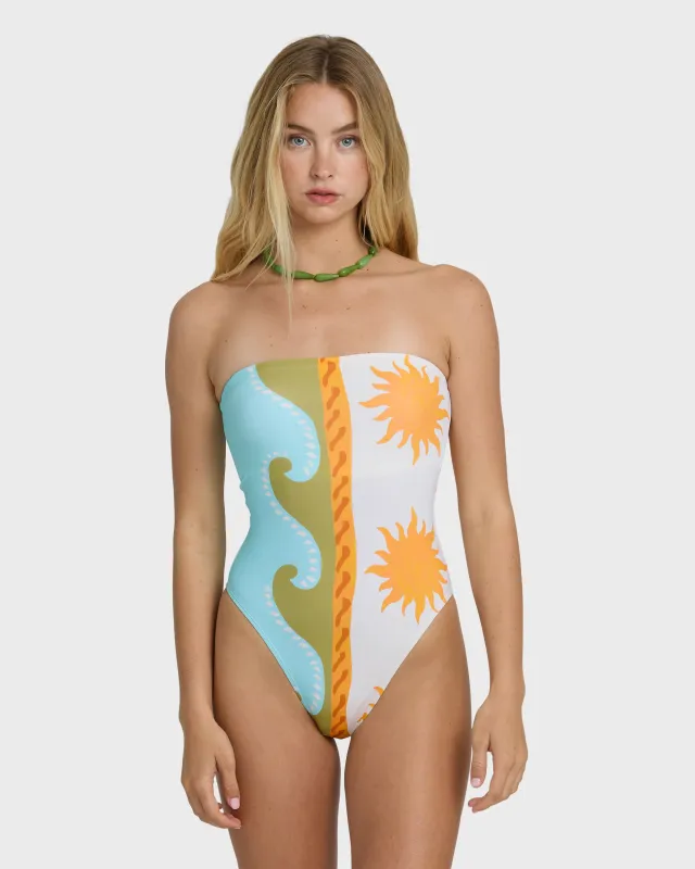 Sunblind Tully Hi One-piece Swimsuit - Salt Crystal sold by Billabong