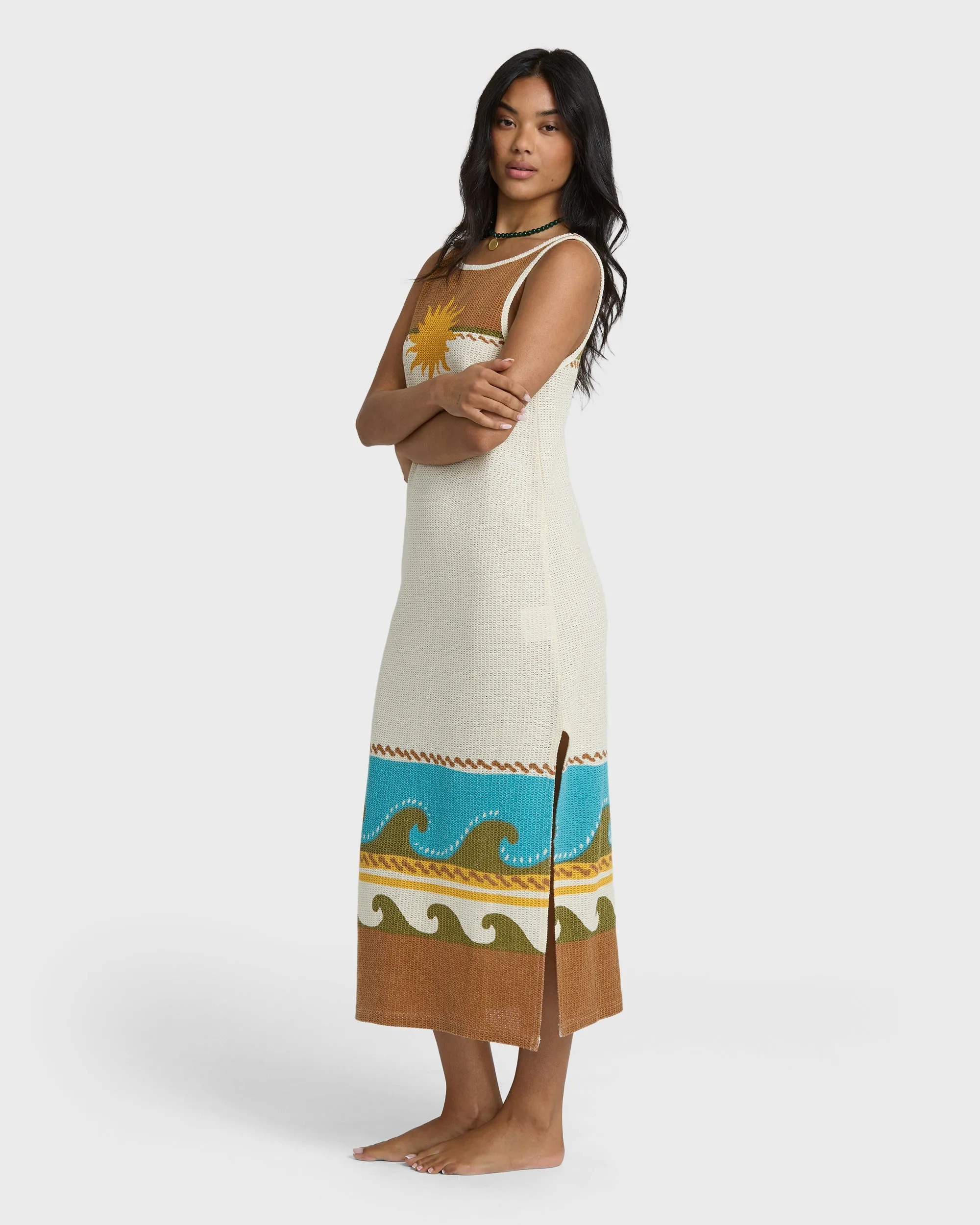 Solar Babe Midi Dress - Caramel Cafe sold by Billabong product image thumbnail 4