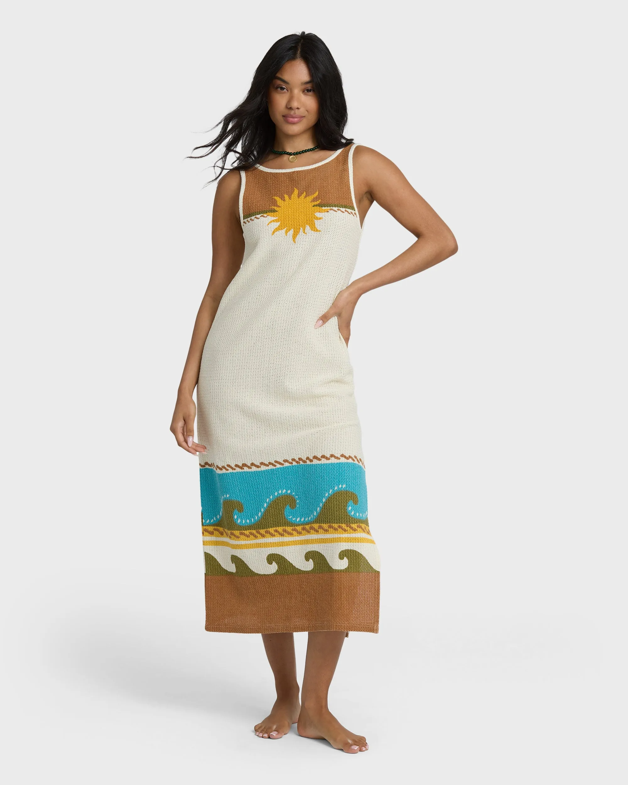 Solar Babe Midi Dress - Caramel Cafe sold by Billabong product image thumbnail 5