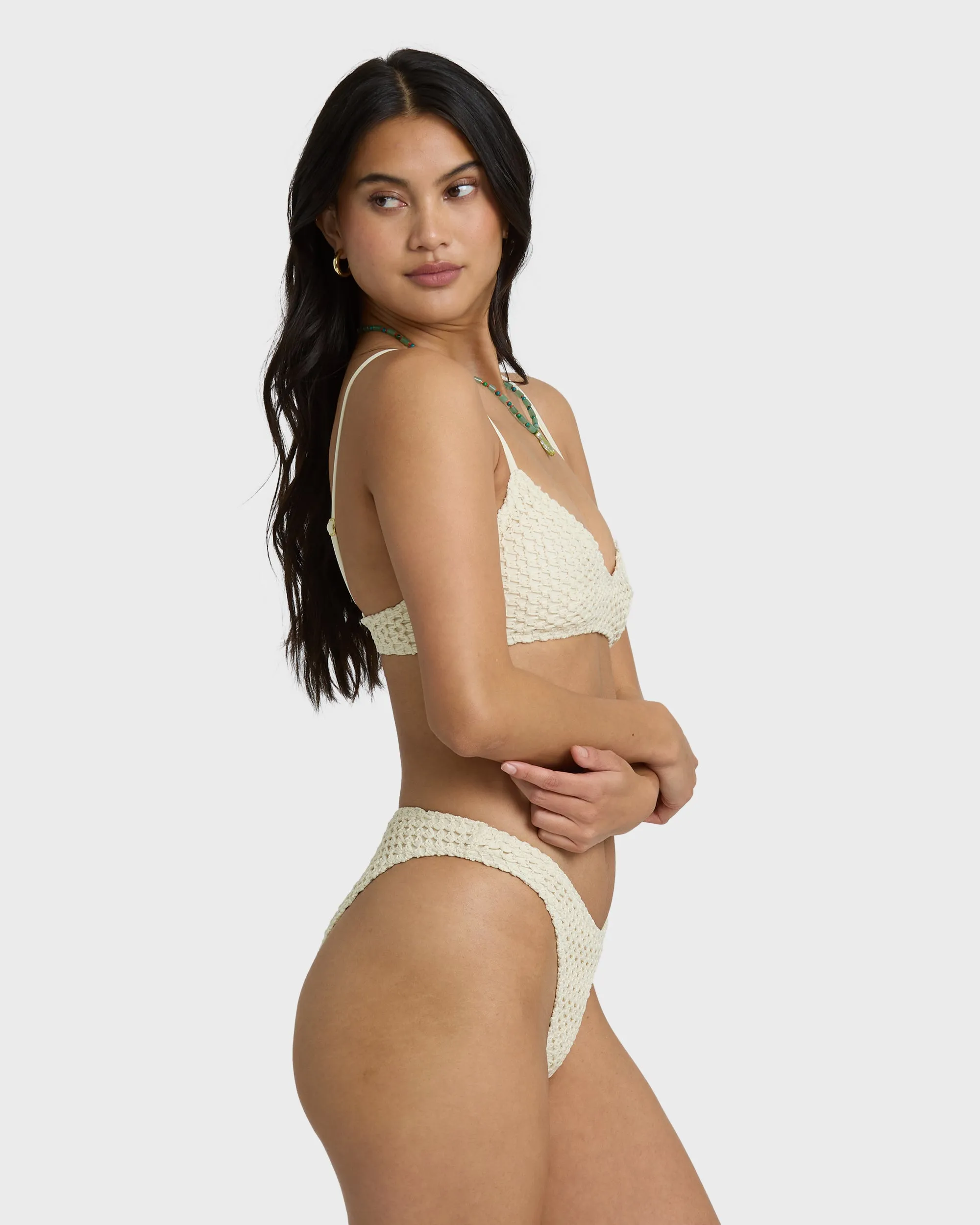 Twisted Tides Hike Medium Bikini Bottom - White Cap sold by Billabong product image thumbnail 3