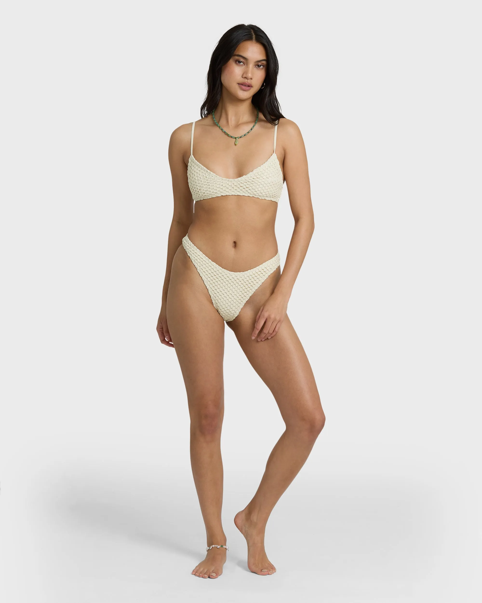 Twisted Tides Hike Medium Bikini Bottom - White Cap sold by Billabong product image thumbnail 4