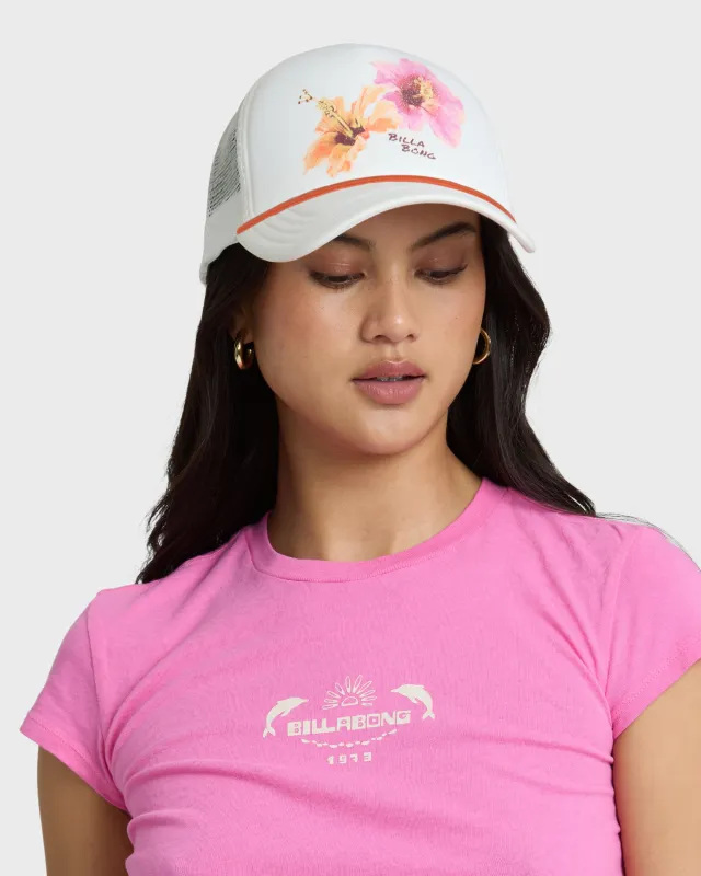 Grandpa Trucker Hat - Salt Crystal sold by Billabong