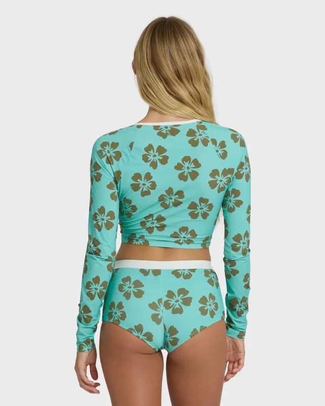 Last Summer Boyshort Surf Short Bikini Bottom - Ocean Spray sold by Billabong