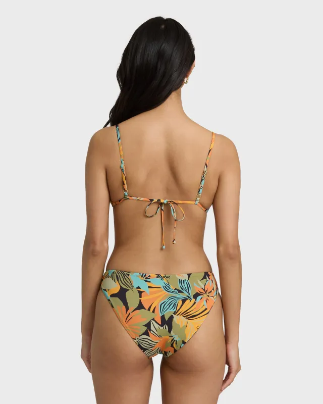 Des Tropiques Lowrider Full Bikini Bottom - Black Multi sold by Billabong