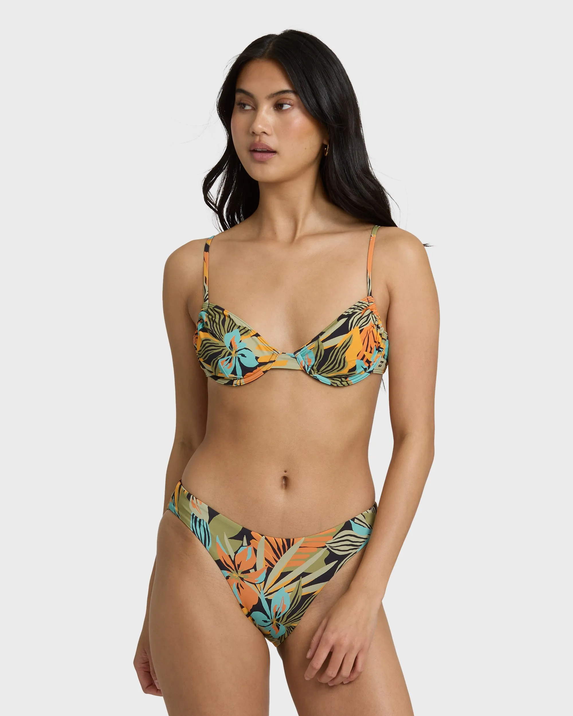Des Tropiques Lowrider Full Bikini Bottom - Black Multi sold by Billabong product image thumbnail 2