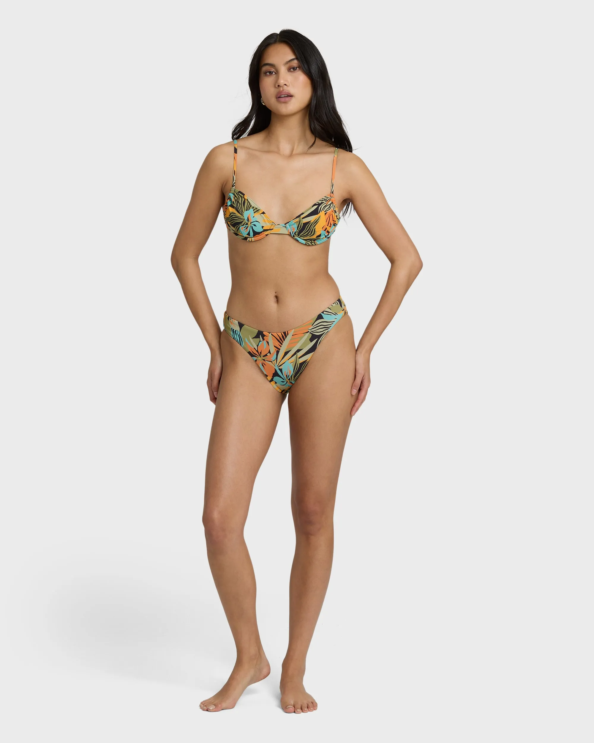 Des Tropiques Talia Underwire Bikini Top - Black Multi sold by Billabong product image thumbnail 4