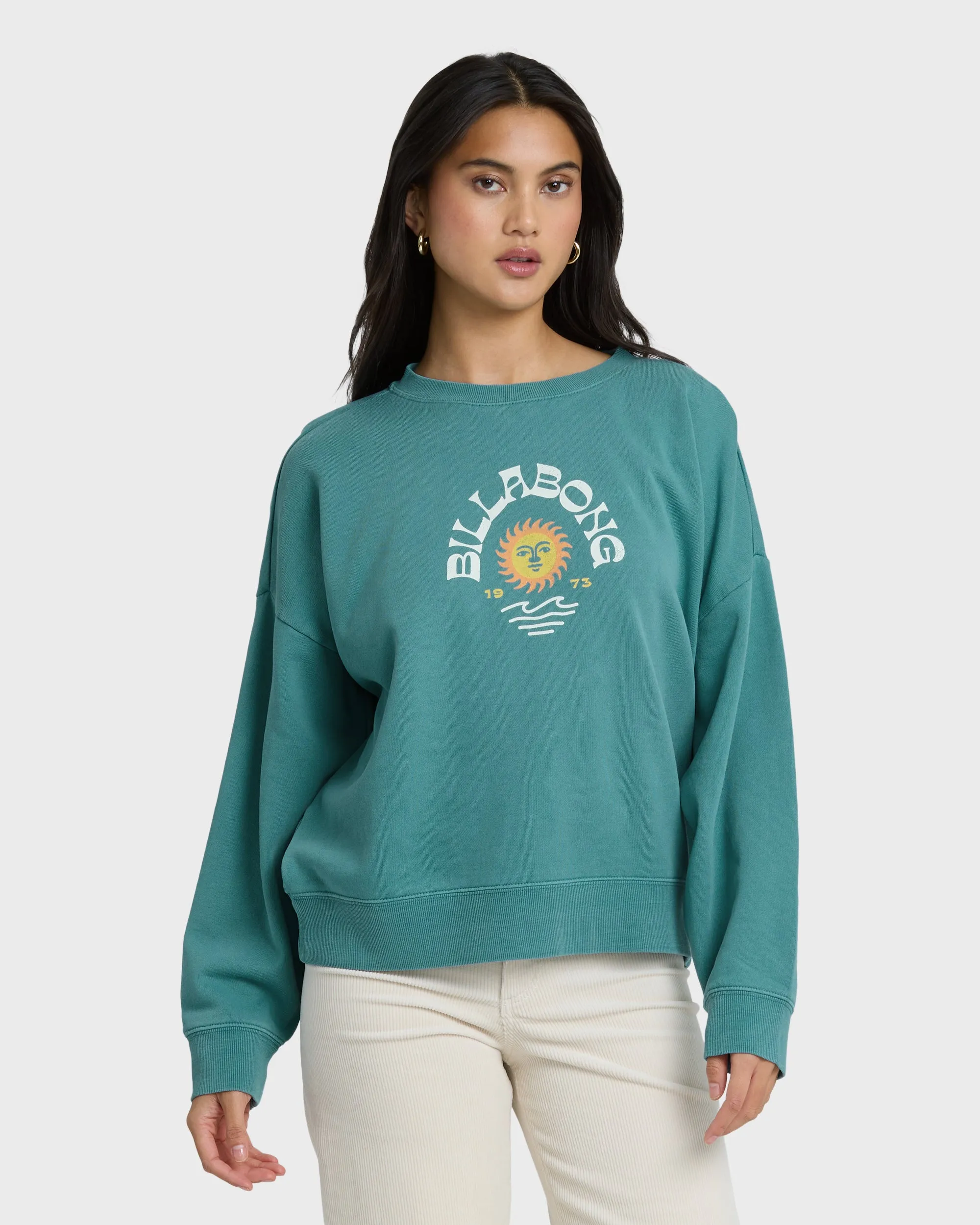 Echo Crewneck Sweatshirt - Bay Blue sold by Billabong