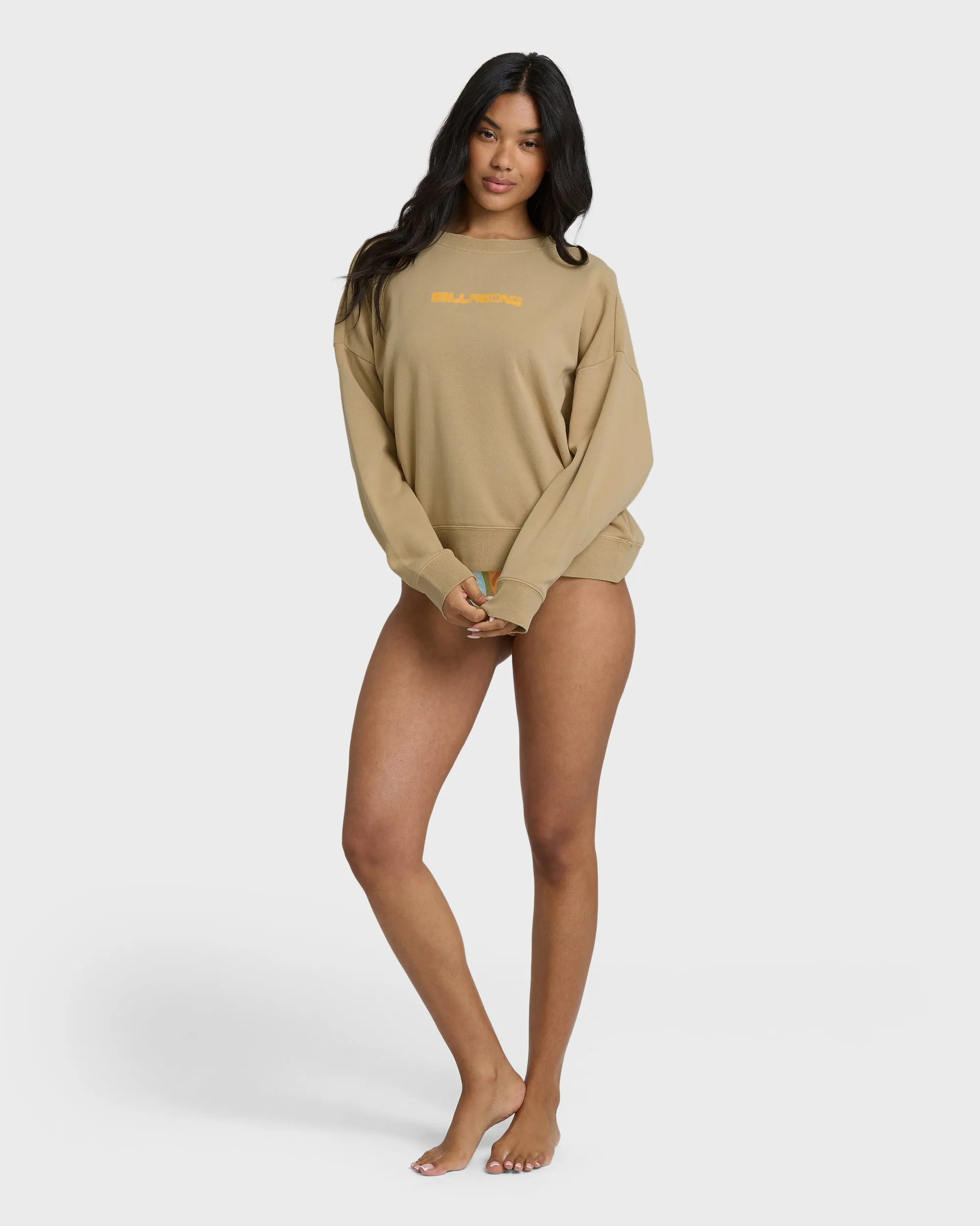 Echo Crewneck Sweatshirt - Stone sold by Billabong product image thumbnail 4