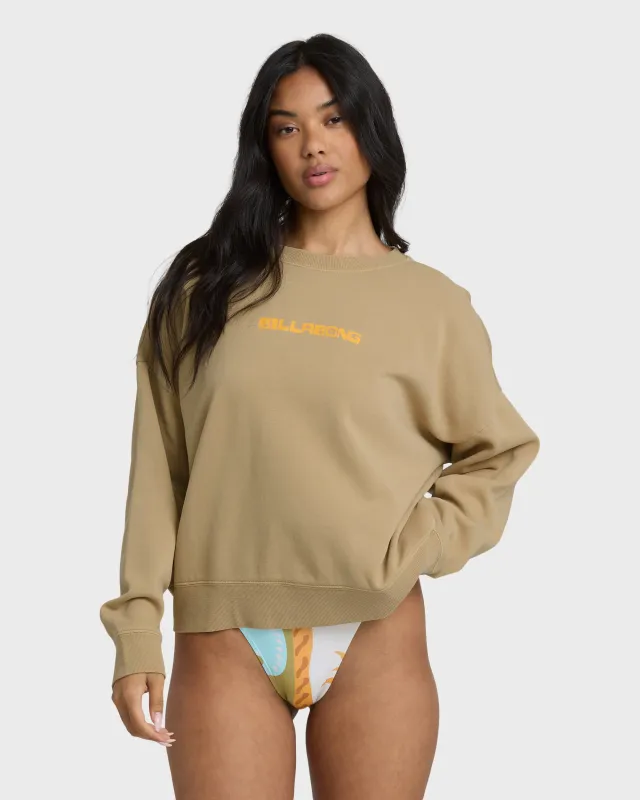 Echo Crewneck Sweatshirt - Stone sold by Billabong