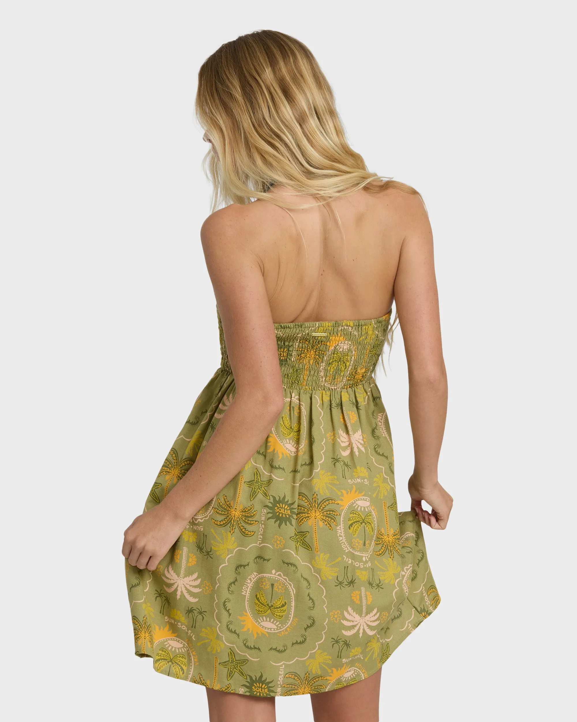 Tropical Haze Mini Dress - Cedar sold by Billabong product image thumbnail 4