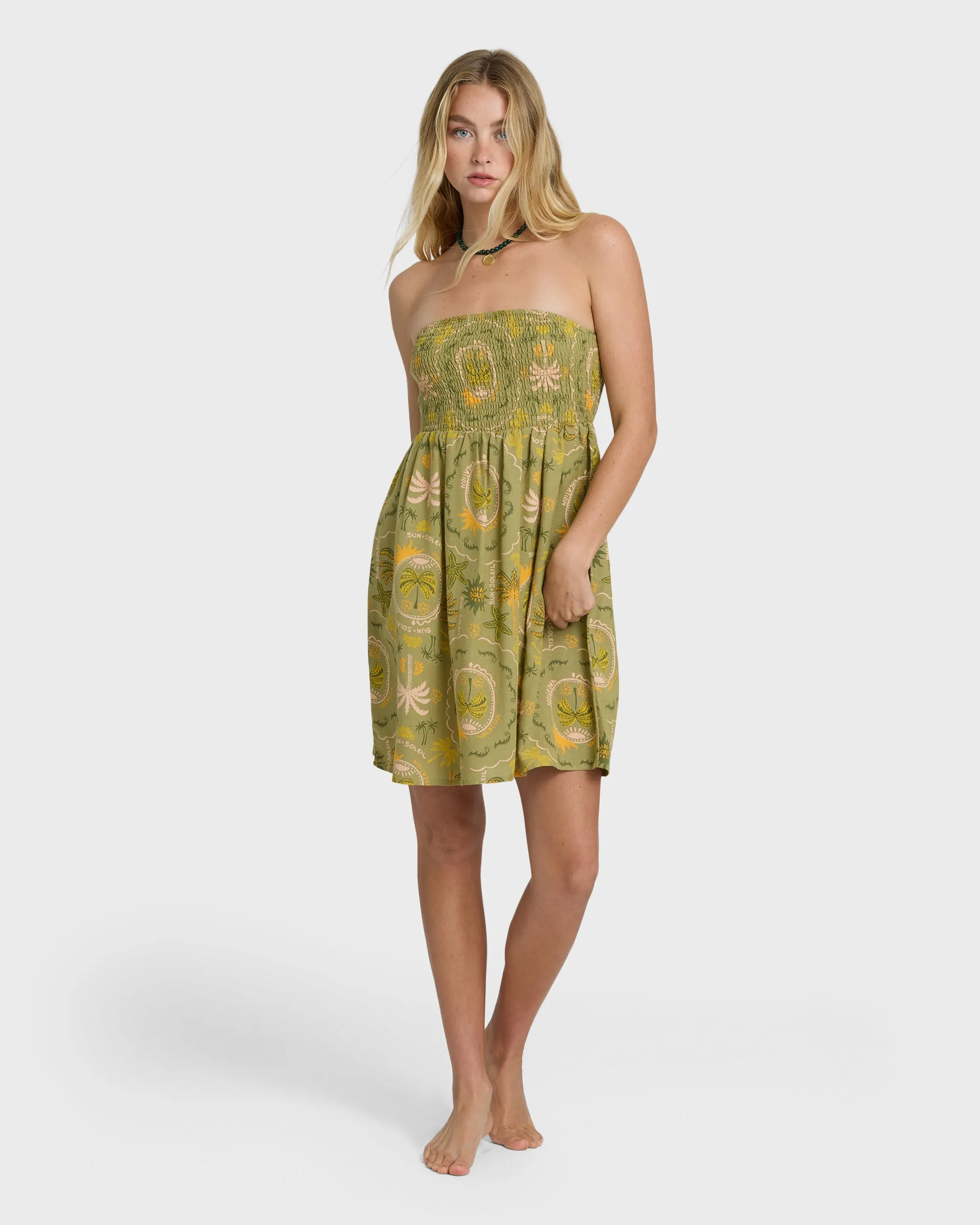 Tropical Haze Mini Dress - Cedar sold by Billabong product image thumbnail 3
