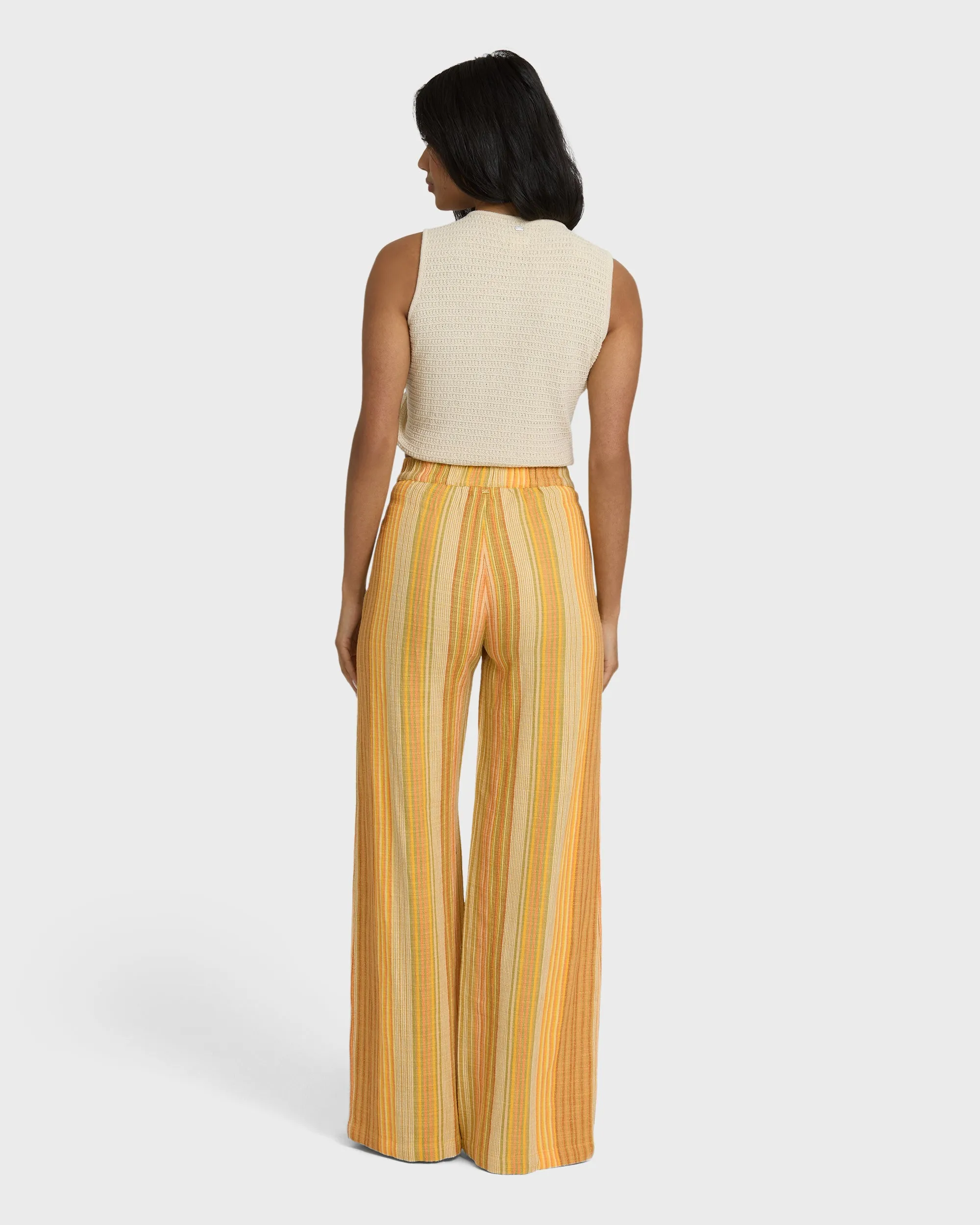 Hazy Daze Elastic Waist Pants - Brown Multi sold by Billabong product image thumbnail 4