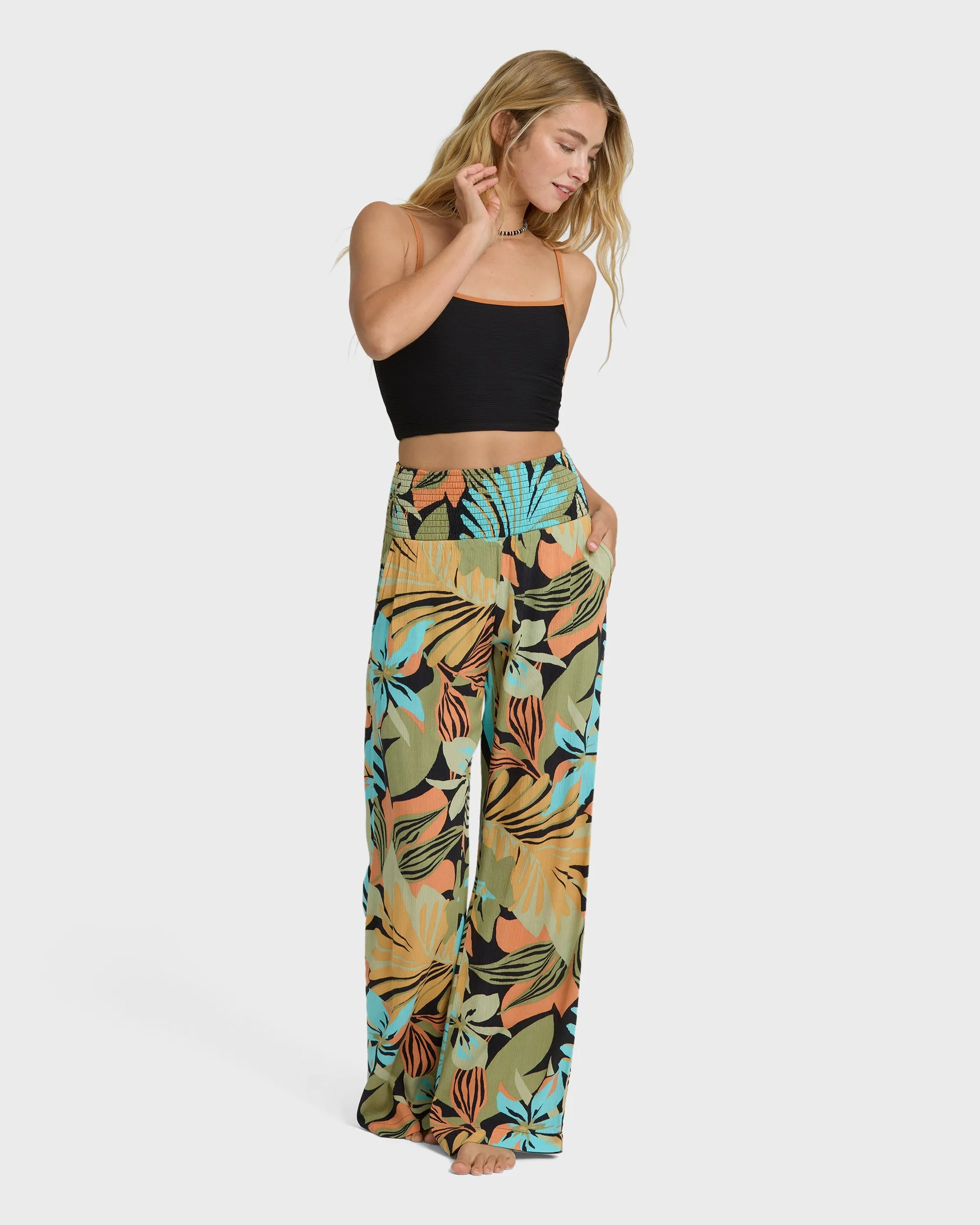 New Waves 2 Elastic Waist Pants - Black Multi sold by Billabong product image thumbnail 2