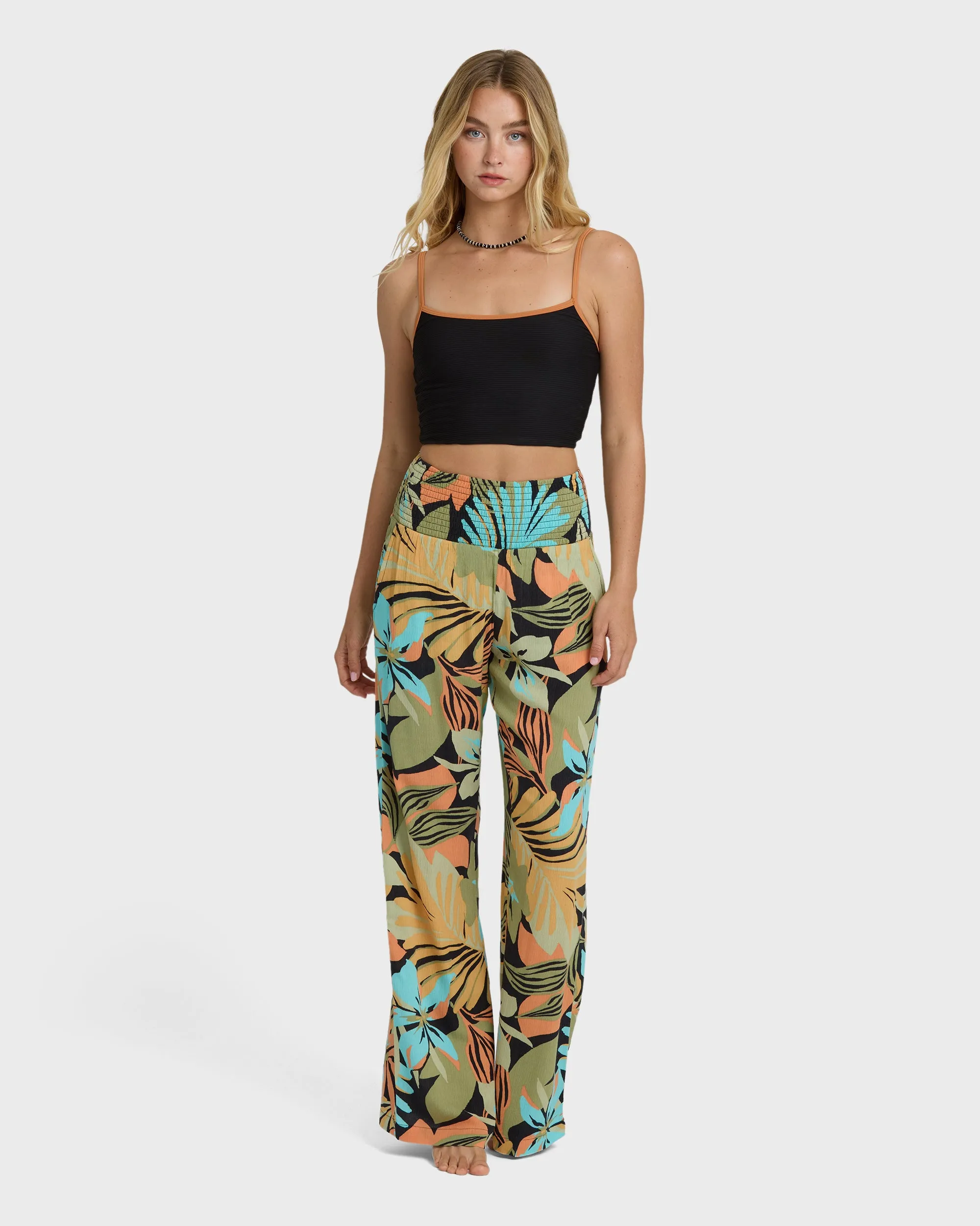 New Waves 2 Elastic Waist Pants - Black Multi sold by Billabong