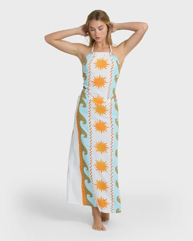 Tides Calling Woven Halter Top - Salt Crystal sold by Billabong