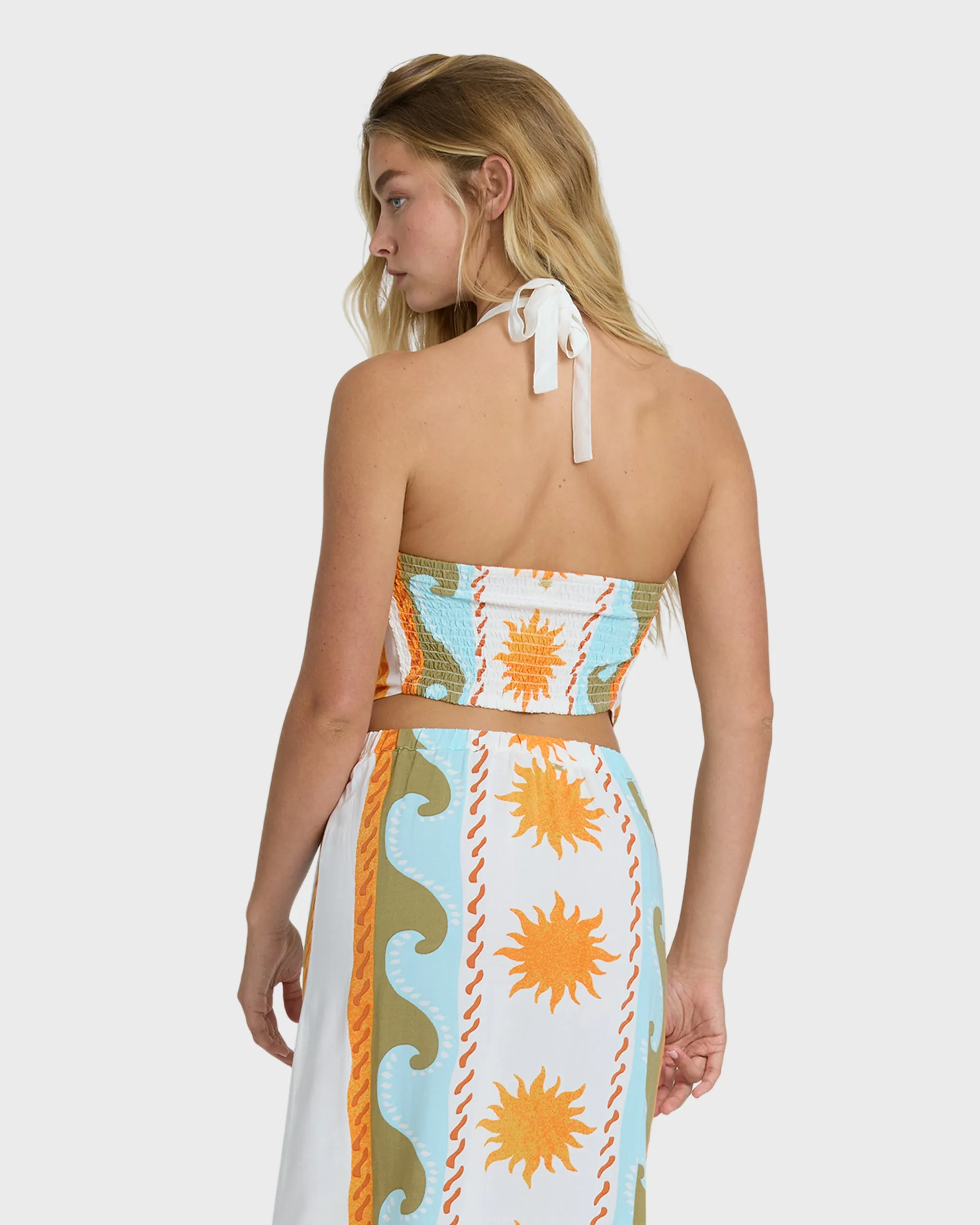 Tides Calling Woven Halter Top - Salt Crystal sold by Billabong product image thumbnail 4